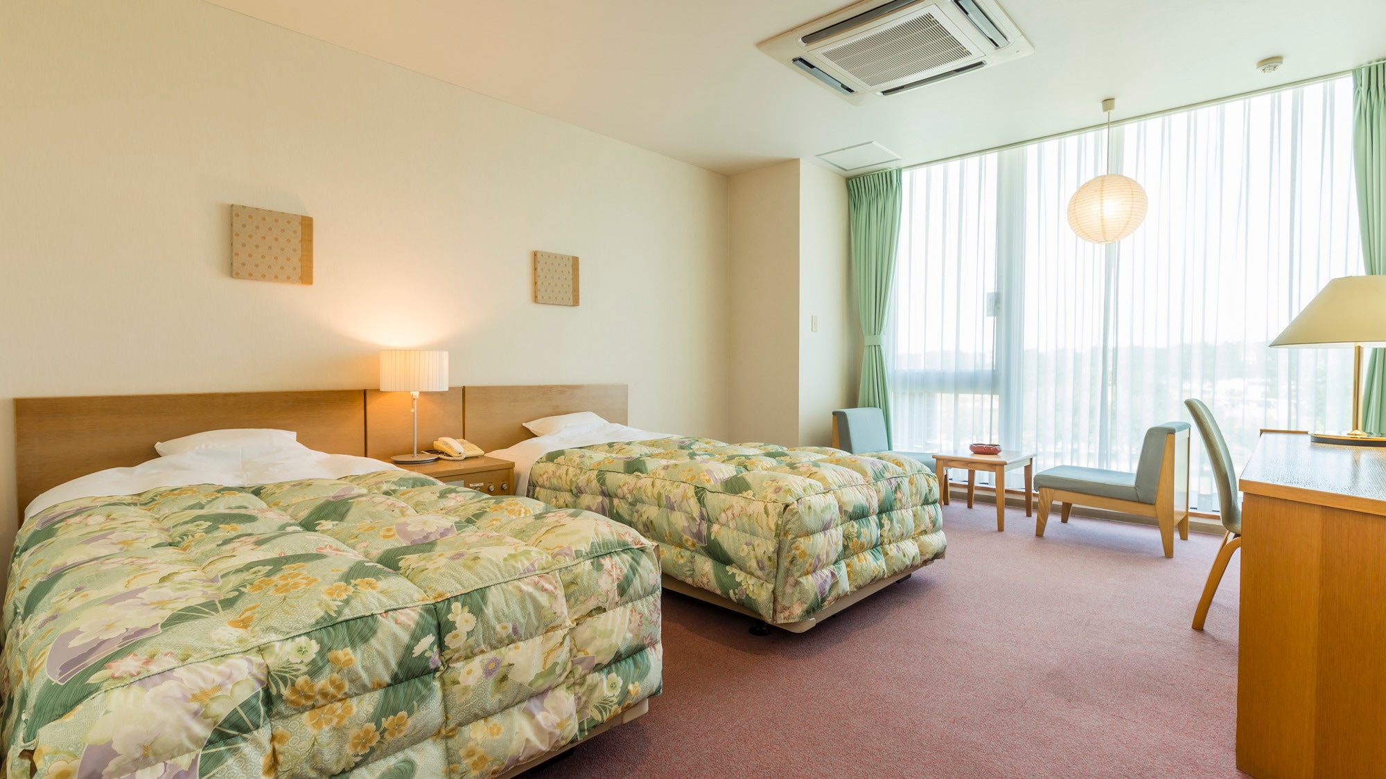 Twin bedroom 12 tatami mats [non-smoking] Simmons semi-double bed installed ♪