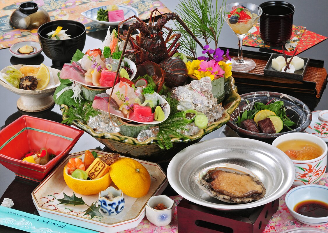 Lobster and abalone included