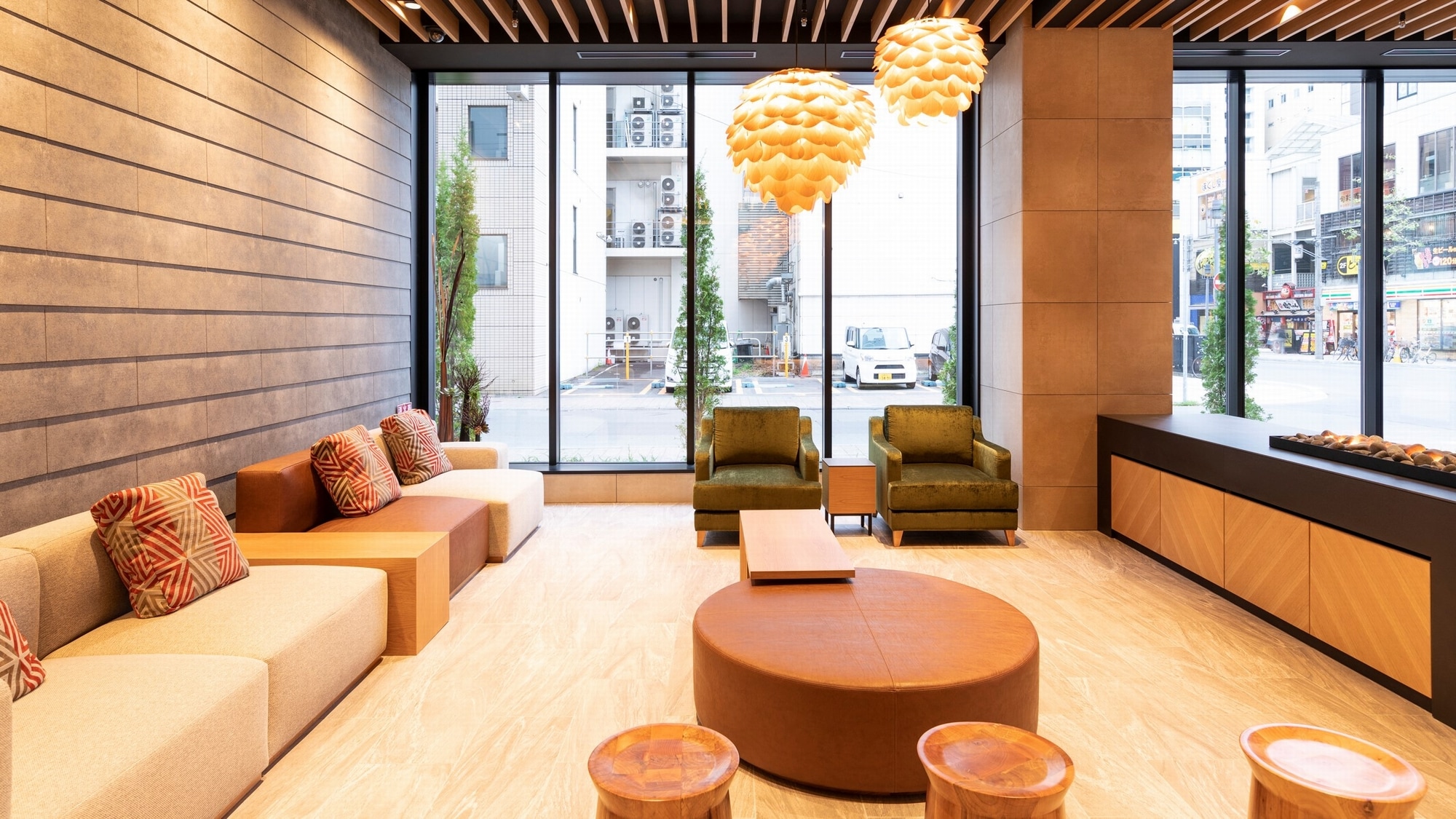 spacious lobby