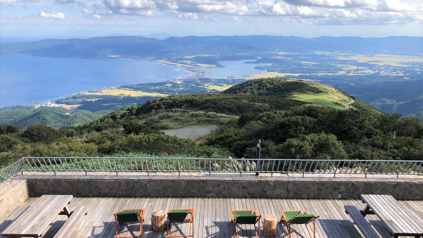 Terrace overlooking Sado