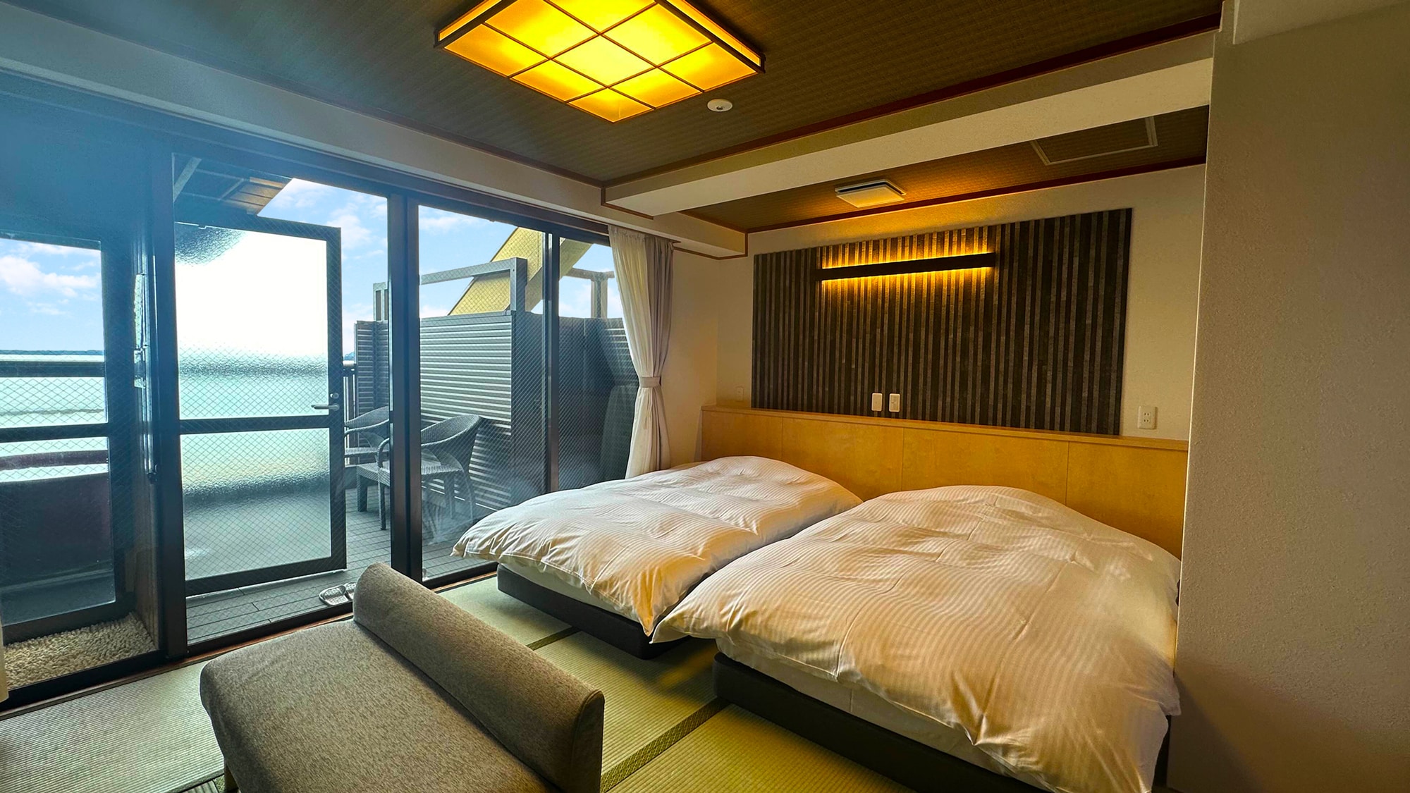 ■Rooms with open-air baths, Japanese-Western style rooms [Tsubaki]■ *Renovated in October 2024 (part of the room and part of the open-air bath will be renovated)