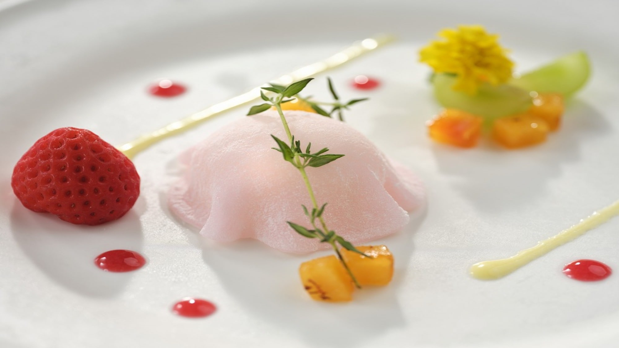 【花卉日曆】晚餐套餐（秋季）“八岳高原酸奶天使奶油”