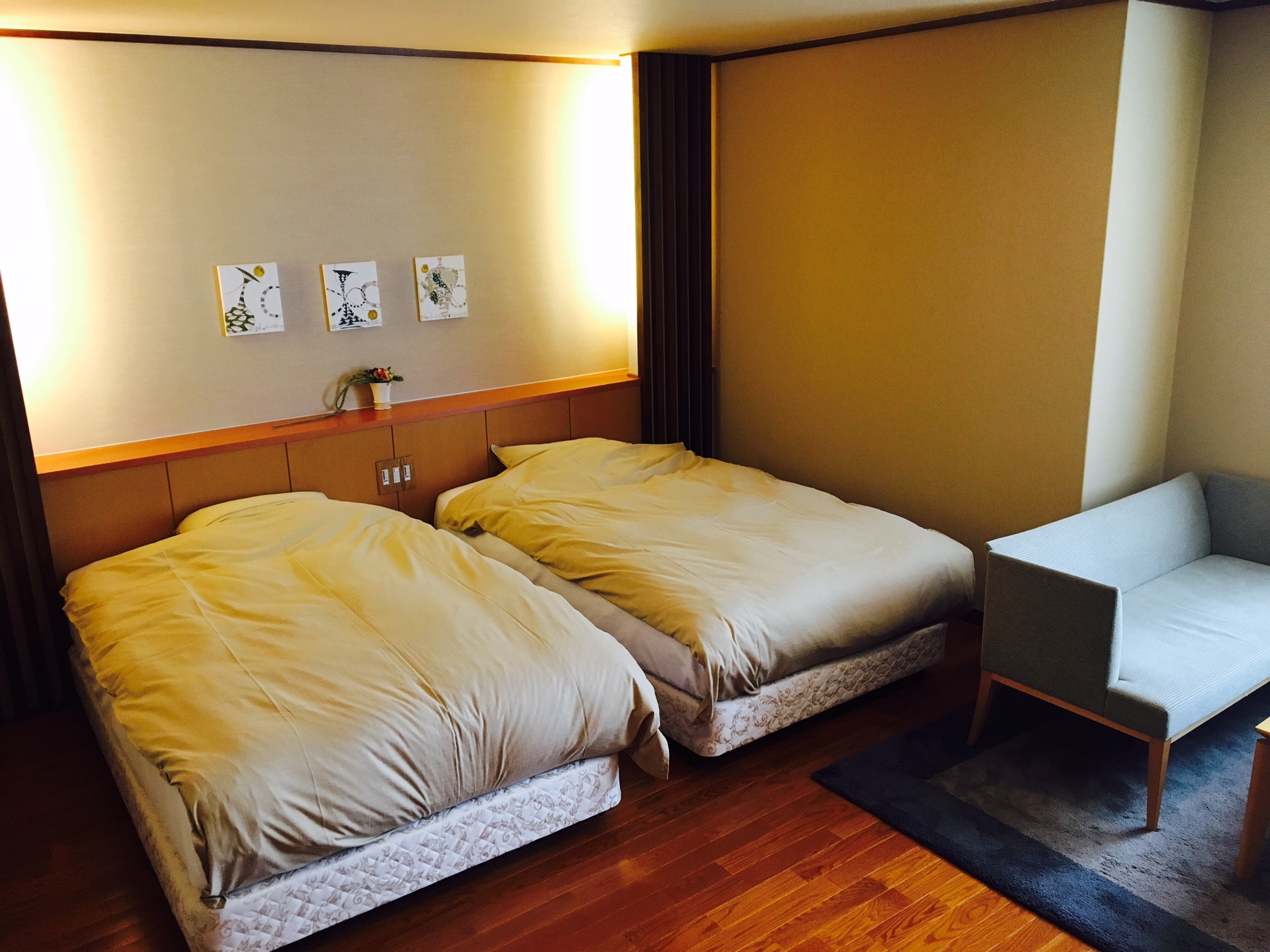 Japanese-style modern relaxing twin * Barrier-free