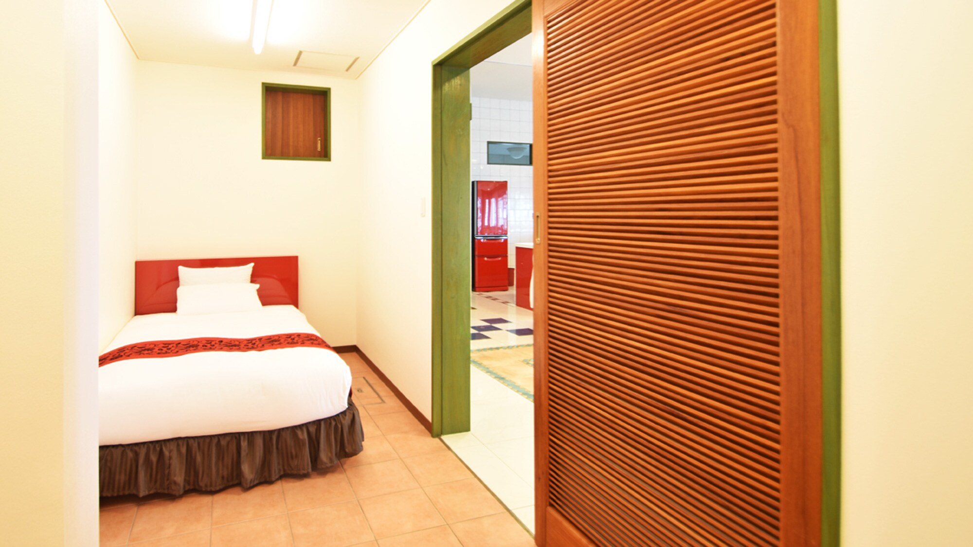 Fusaki Main Building [Bedroom] 1 semi-double bed. Also recommended for a single person.