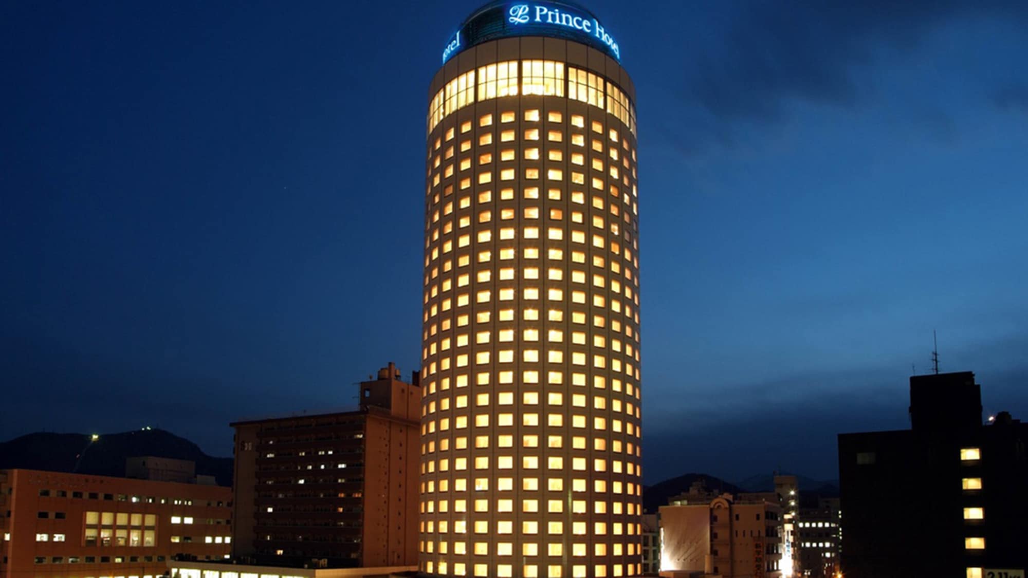 Hotel exterior (night)