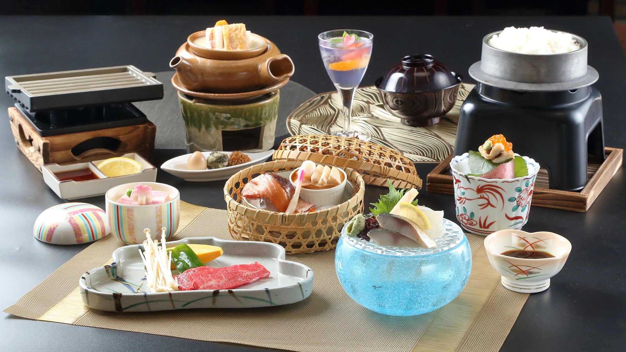 ・【創作会席小倉山（春）一例】ビナリオ自慢の季節の味をご堪能ください