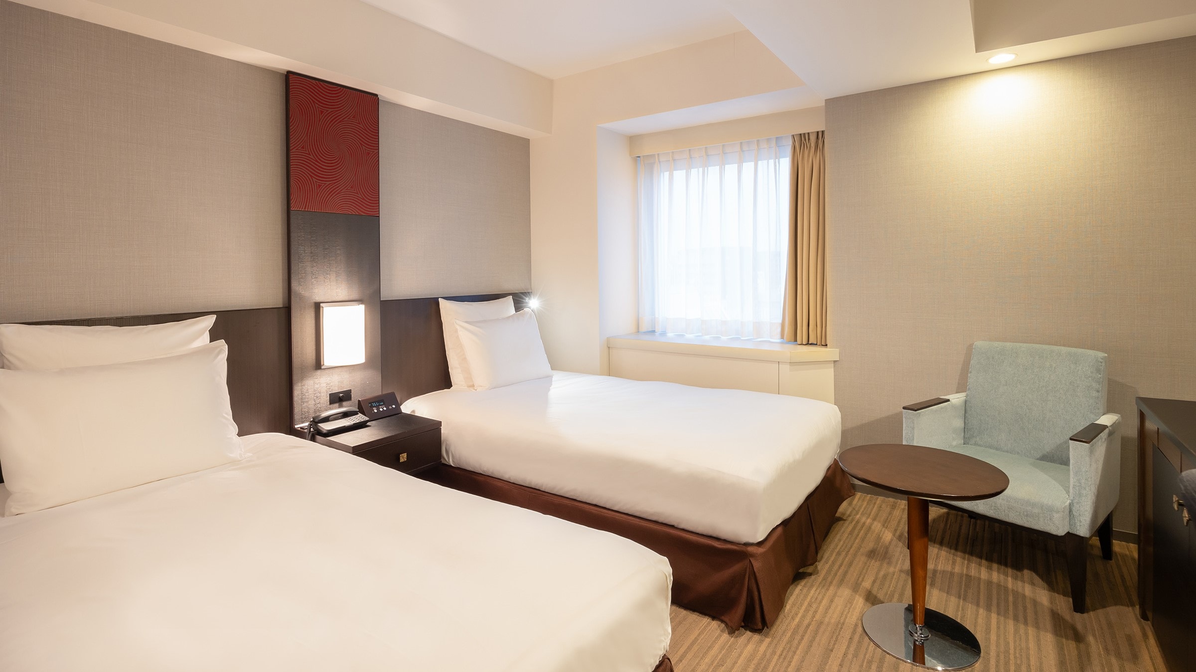 슈페리어 트윈(금연만/넓이 22.5평미/침대 폭 110cm×