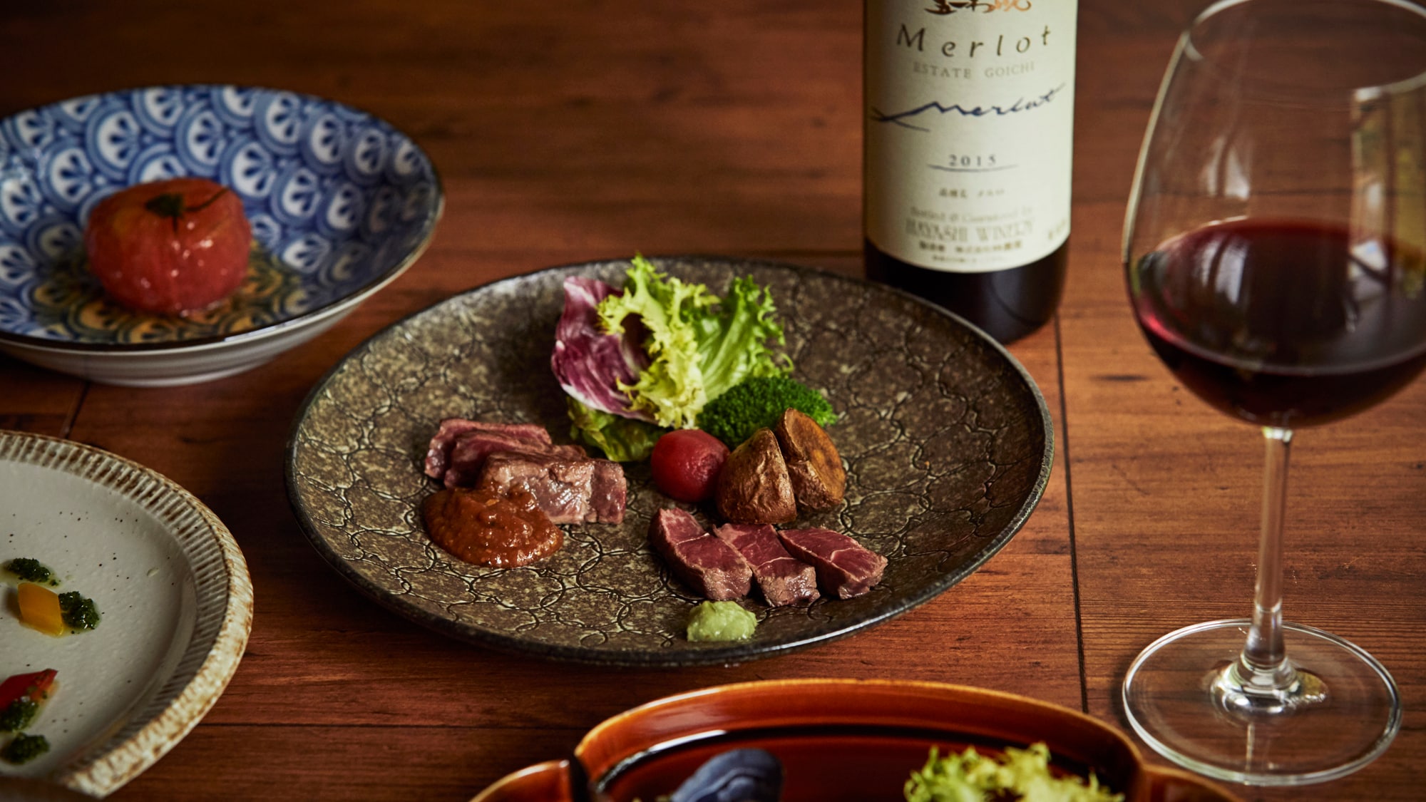 Makan malam adalah hidangan kreatif yang membuat Anda merasakan "Tateshina Resort" Masakan Gunung Tateshina