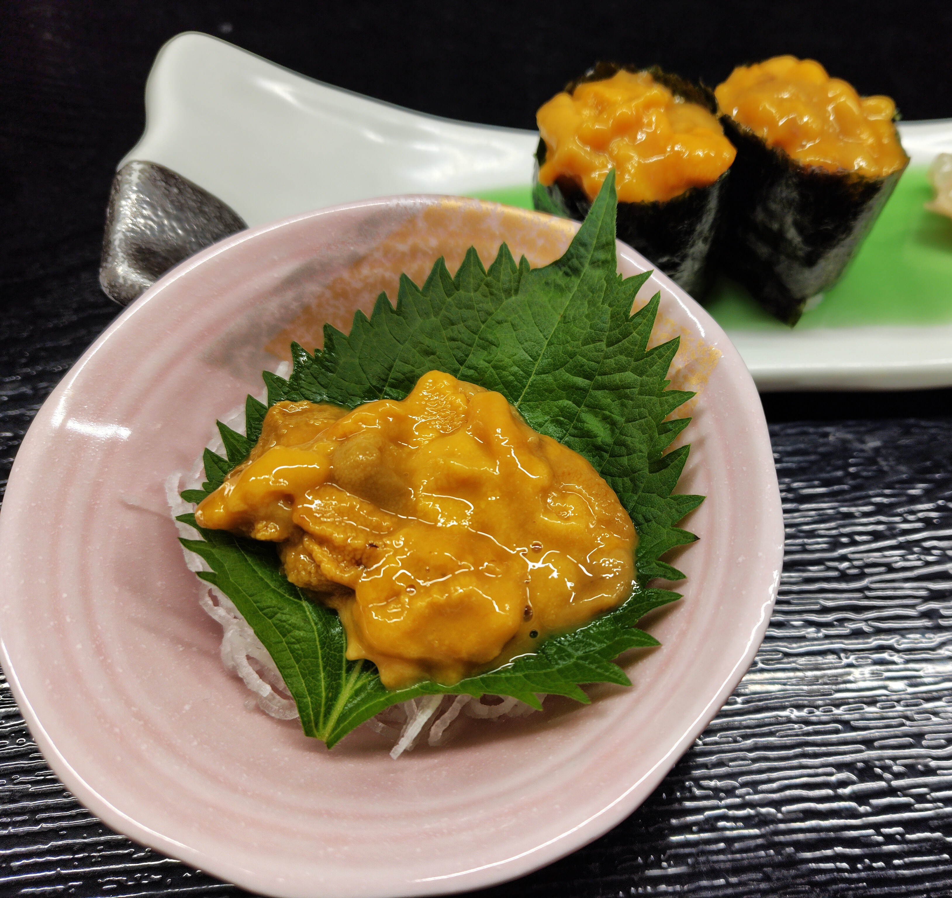 Nhím biển sống & sushi nhím biển sống
