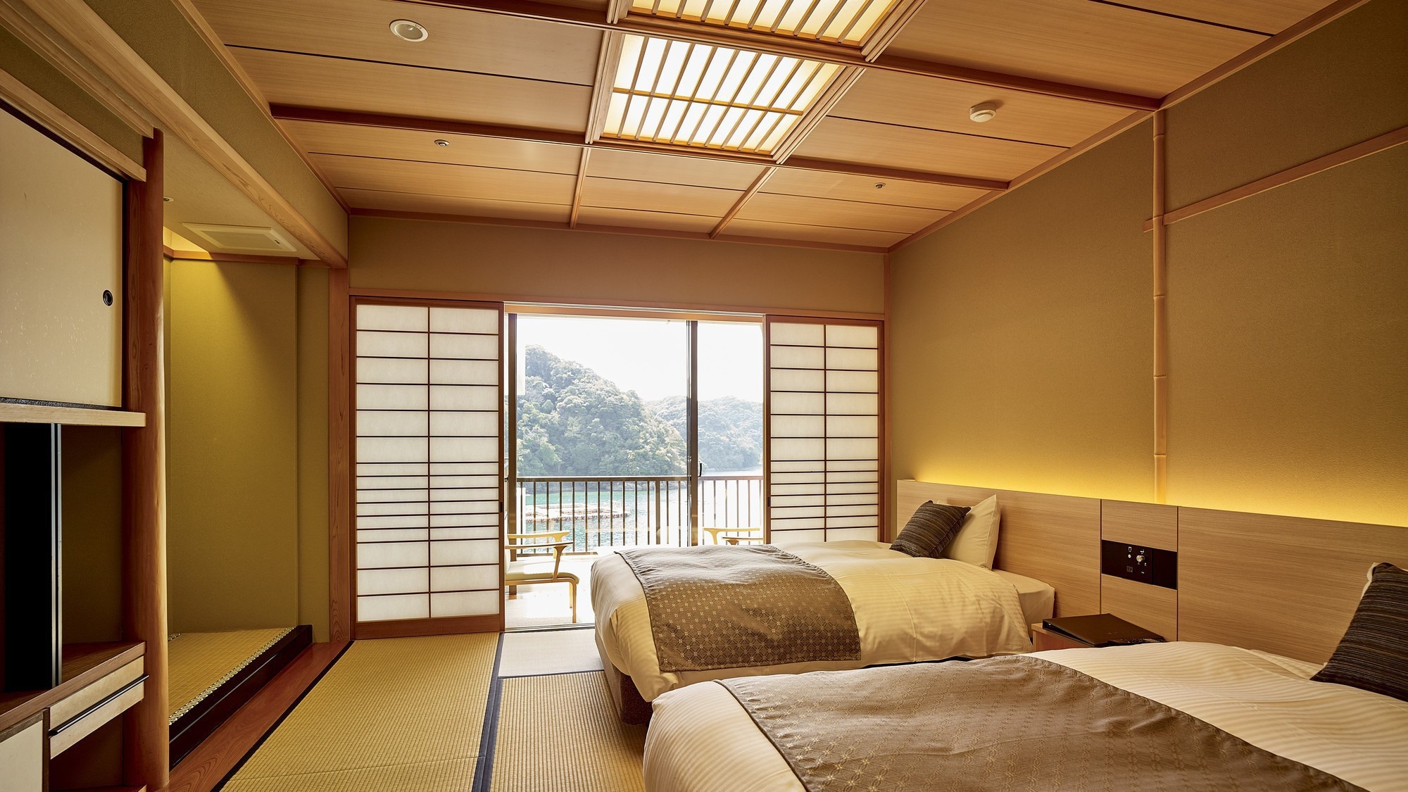 Shiomontei ｜ Japanese-style room twin / ocean view
