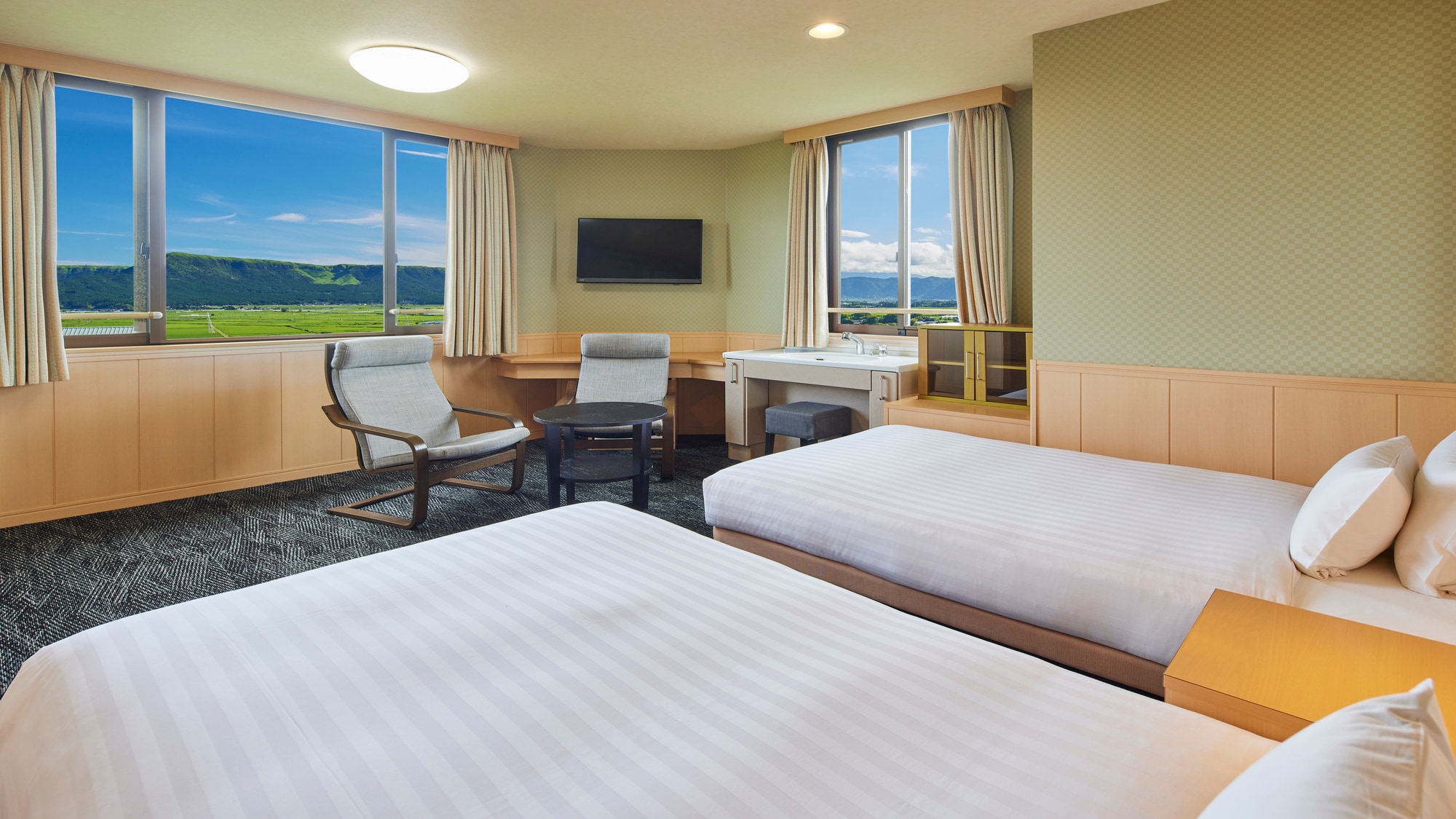 North Wing Superior Twin Barrier Free: Bedroom