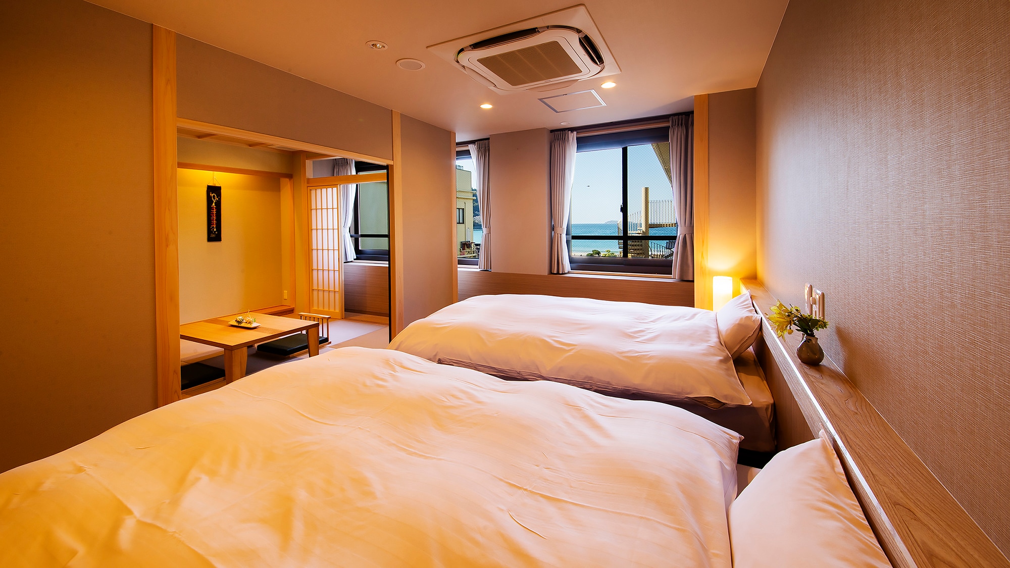 ■Guest room with far-infrared low-temperature sauna・Japanese-style Japanese-Western room (image)■NEW OPEN in March 2023
