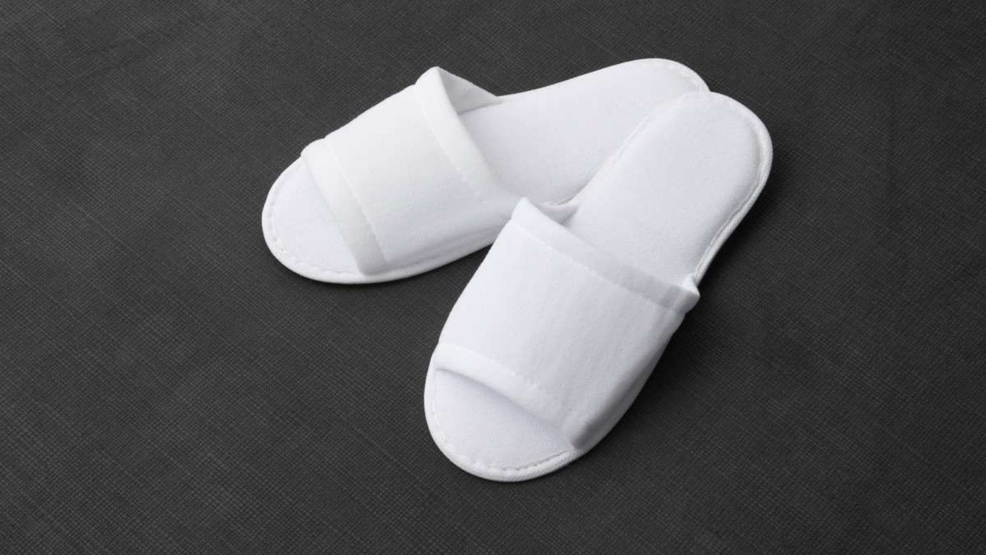Amenities: Clean disposable slippers