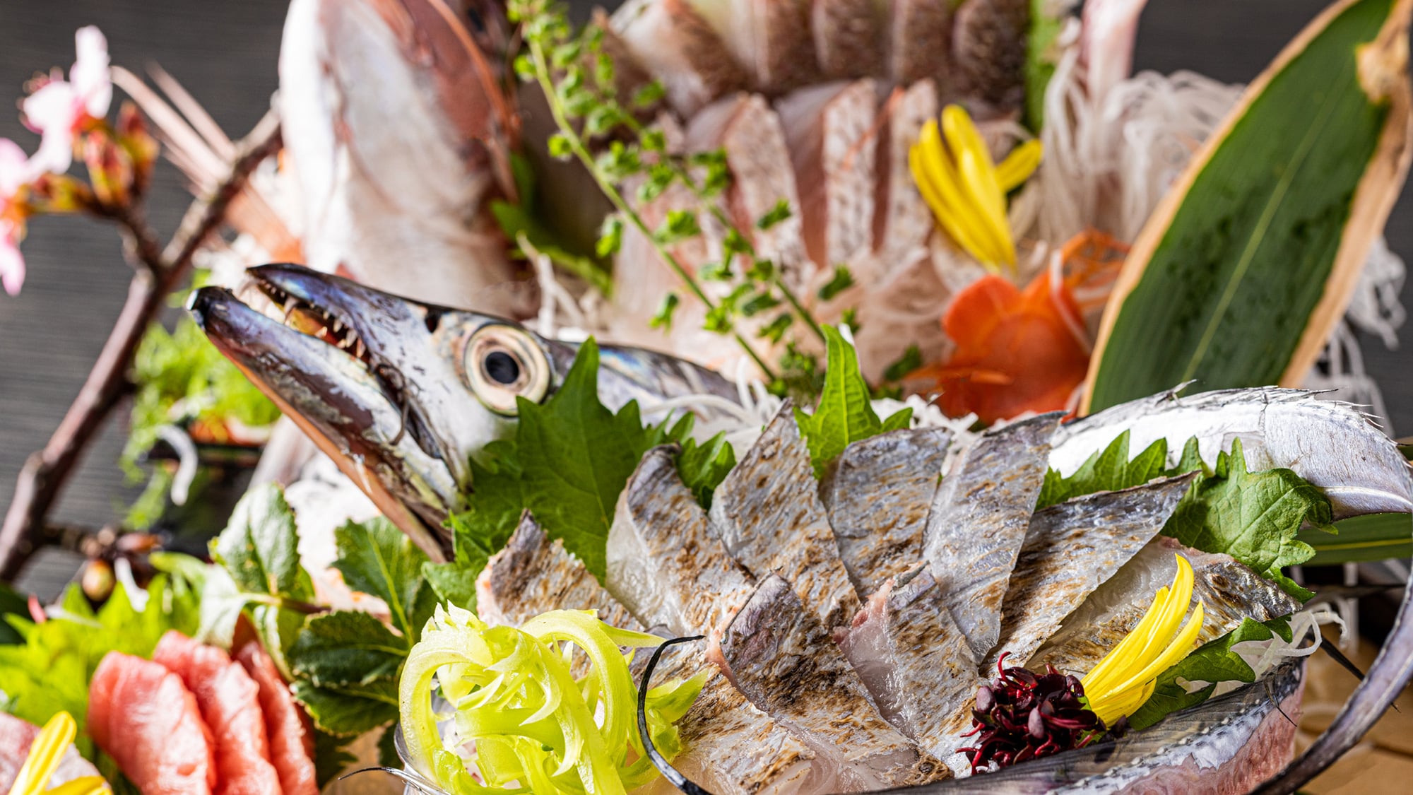Local fish sashimi platter