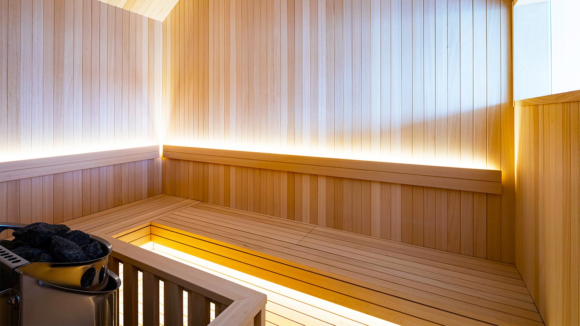 [Finnish sauna] A completely private Finnish sauna where you can do loyly at your own pace.