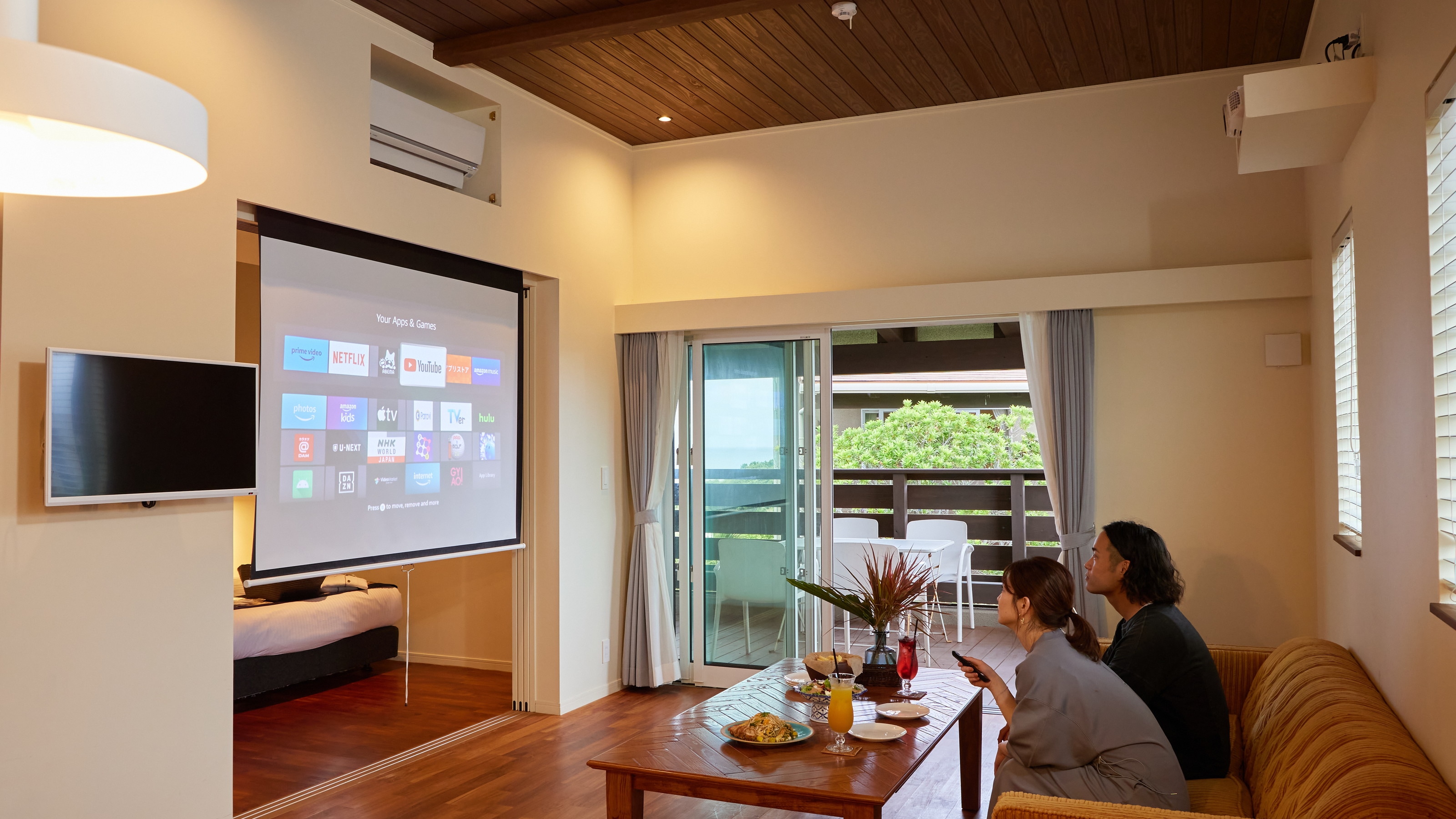 [All rooms have a projector]
