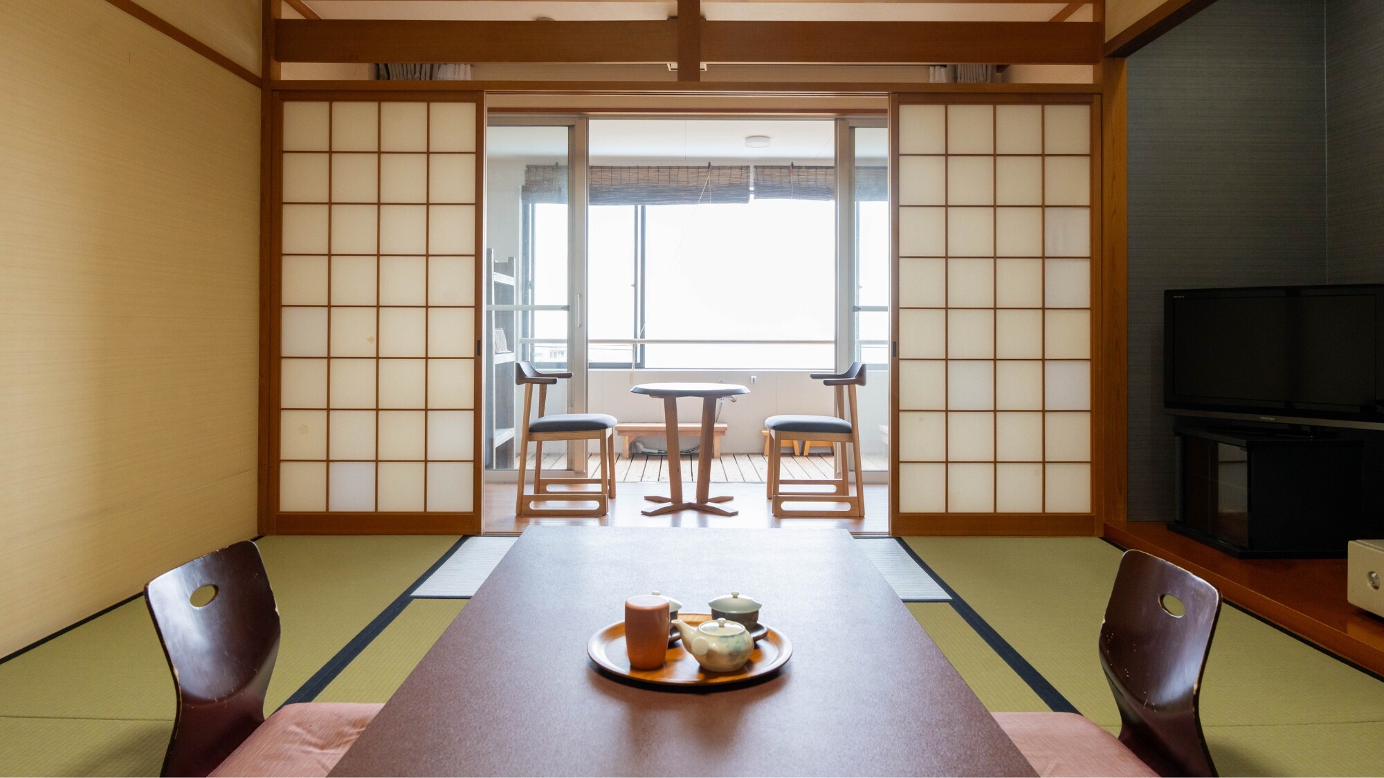 ①【海景日式客房】10張榻榻米,最多可住4人