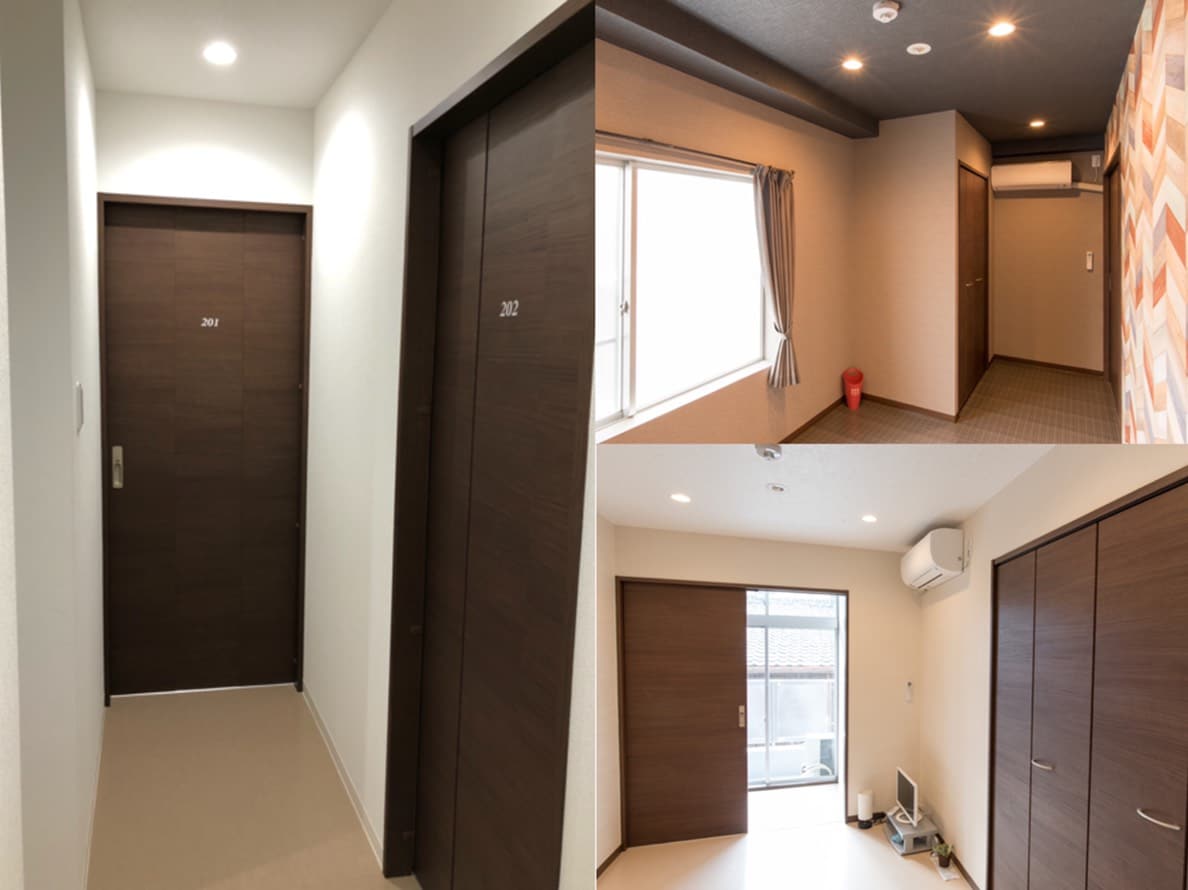 1 room 2 rooms indoors 201 202