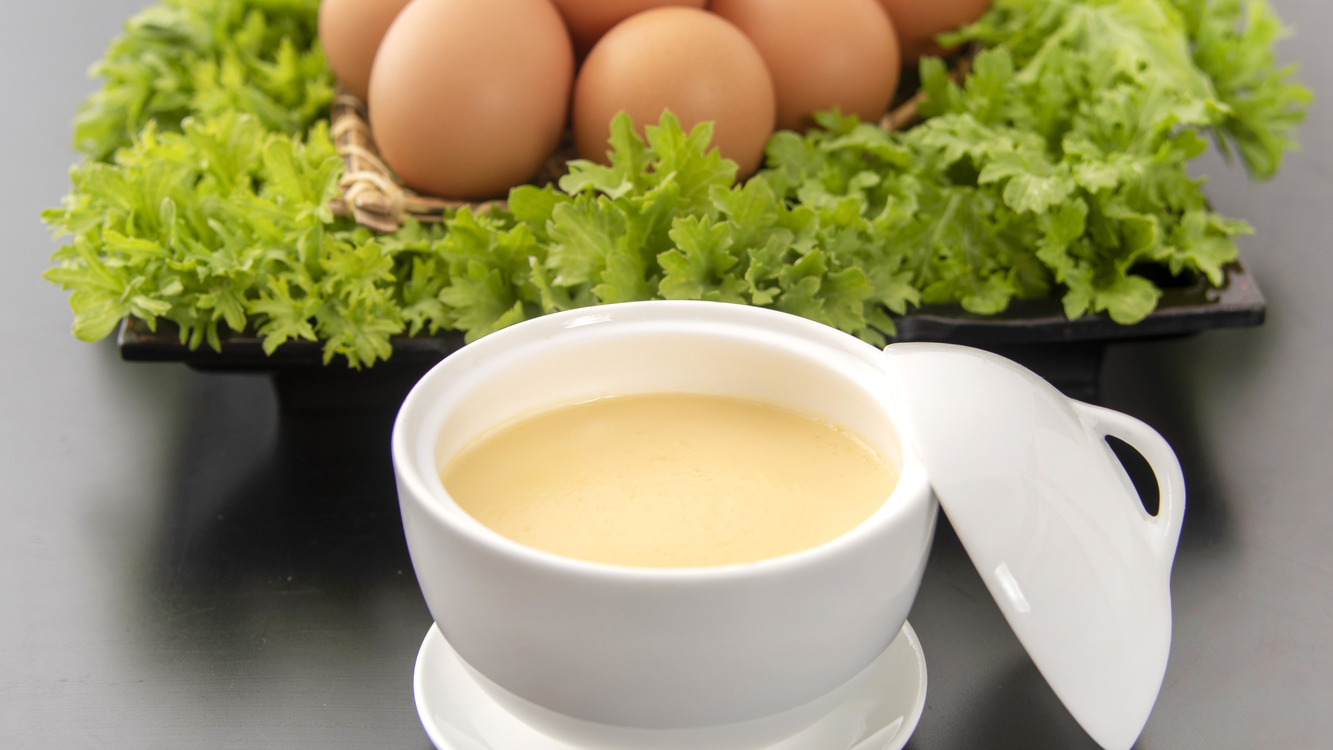 Yuzanso's special "Satoyu de Pudding" (image)