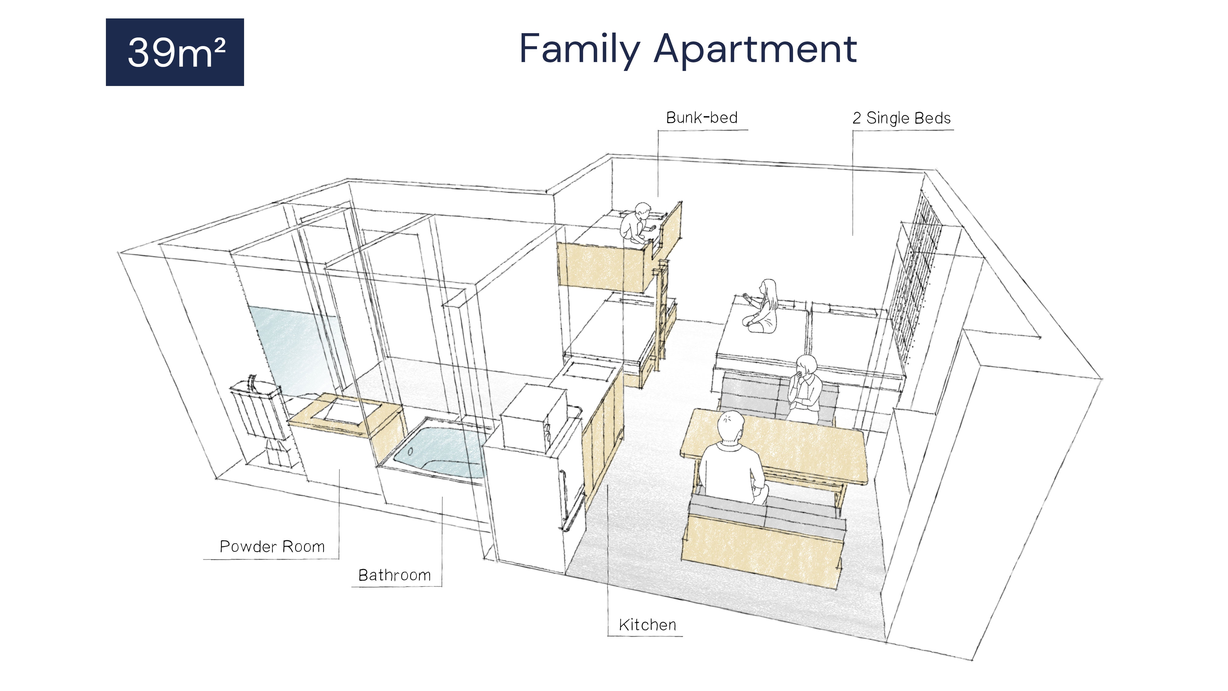 Family Apartment Floor Plan