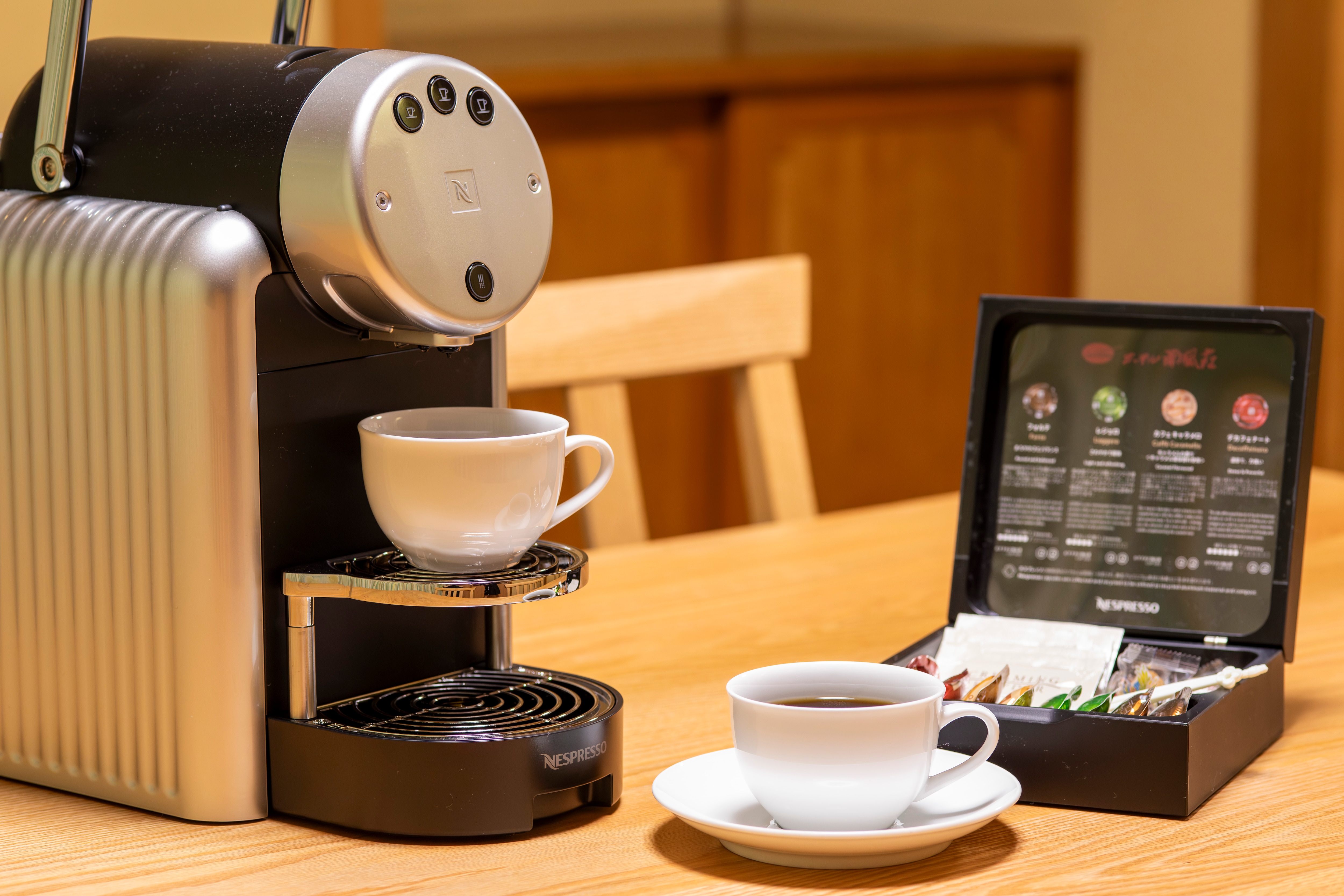 ■「NESPRESSO」사제 커피 머신을 완비