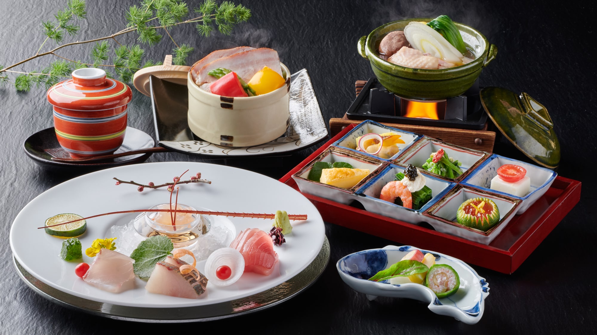[Sangu Kaiseki] Sangu Kaiseki di mana Anda dapat menikmati "musim Ise-Shima" yang disiapkan dengan perhatian khusus pada musim dan kesegaran (foto adalah gambar)