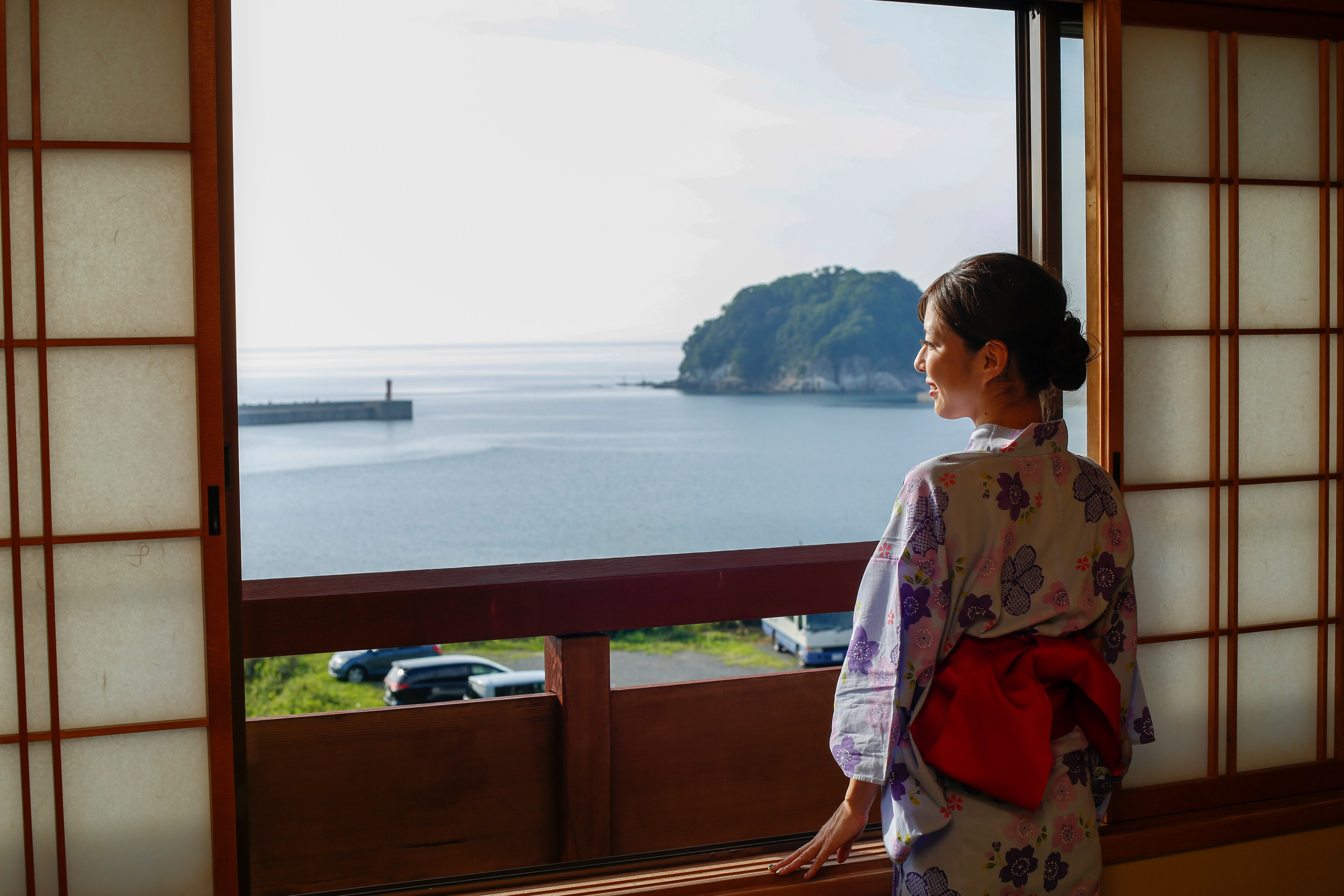 Room with a view of the Sea of Japan