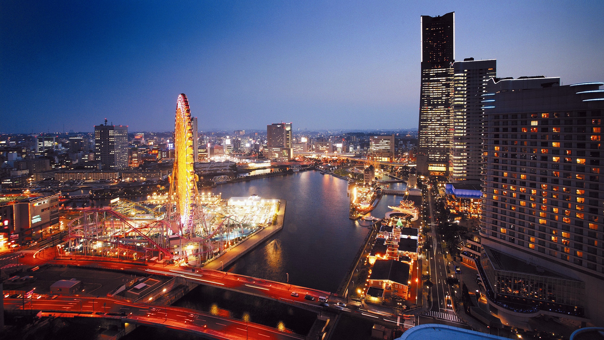 みなとみらい21地区の夜景イメージ