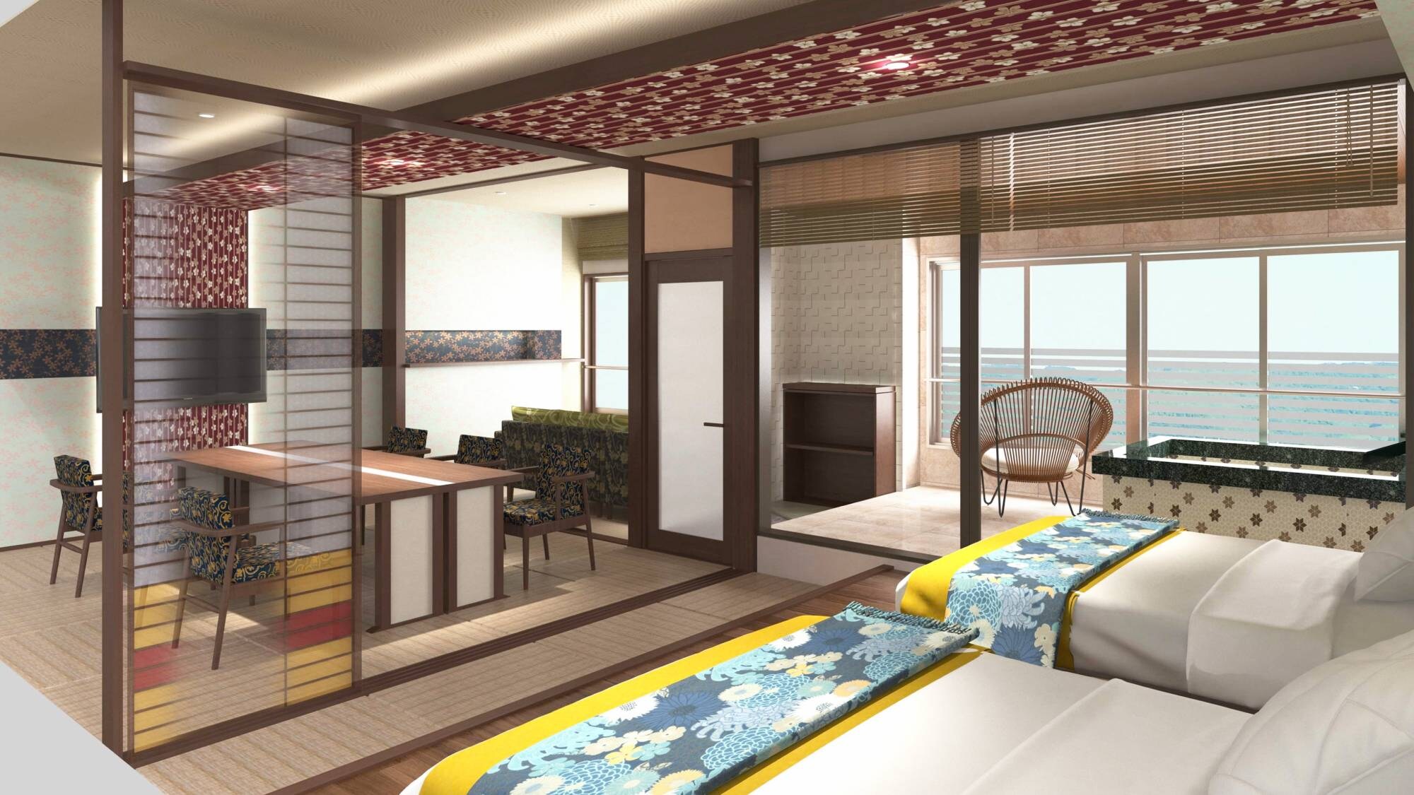 ★Opening in 2022 - Guest rooms with spectacular panoramic baths★