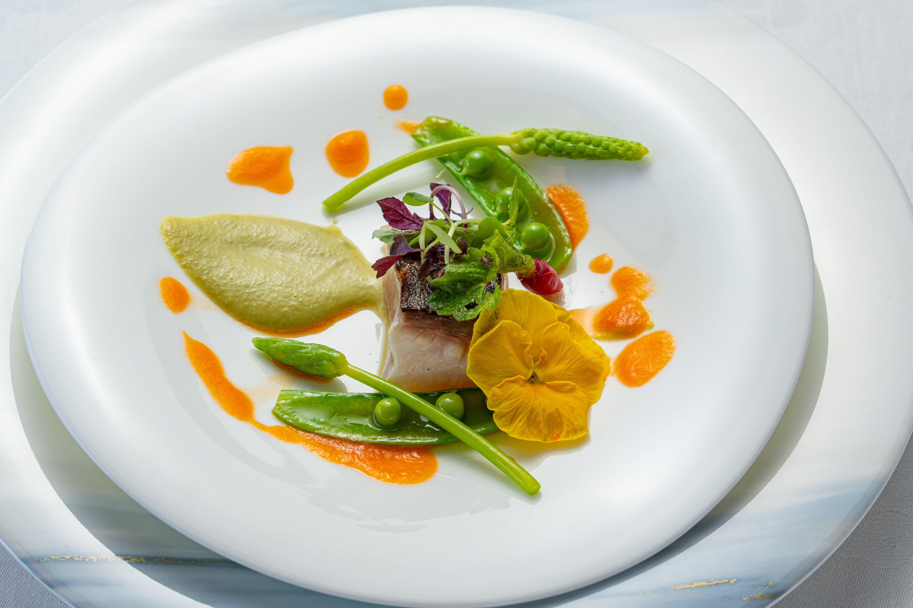 French full course meal