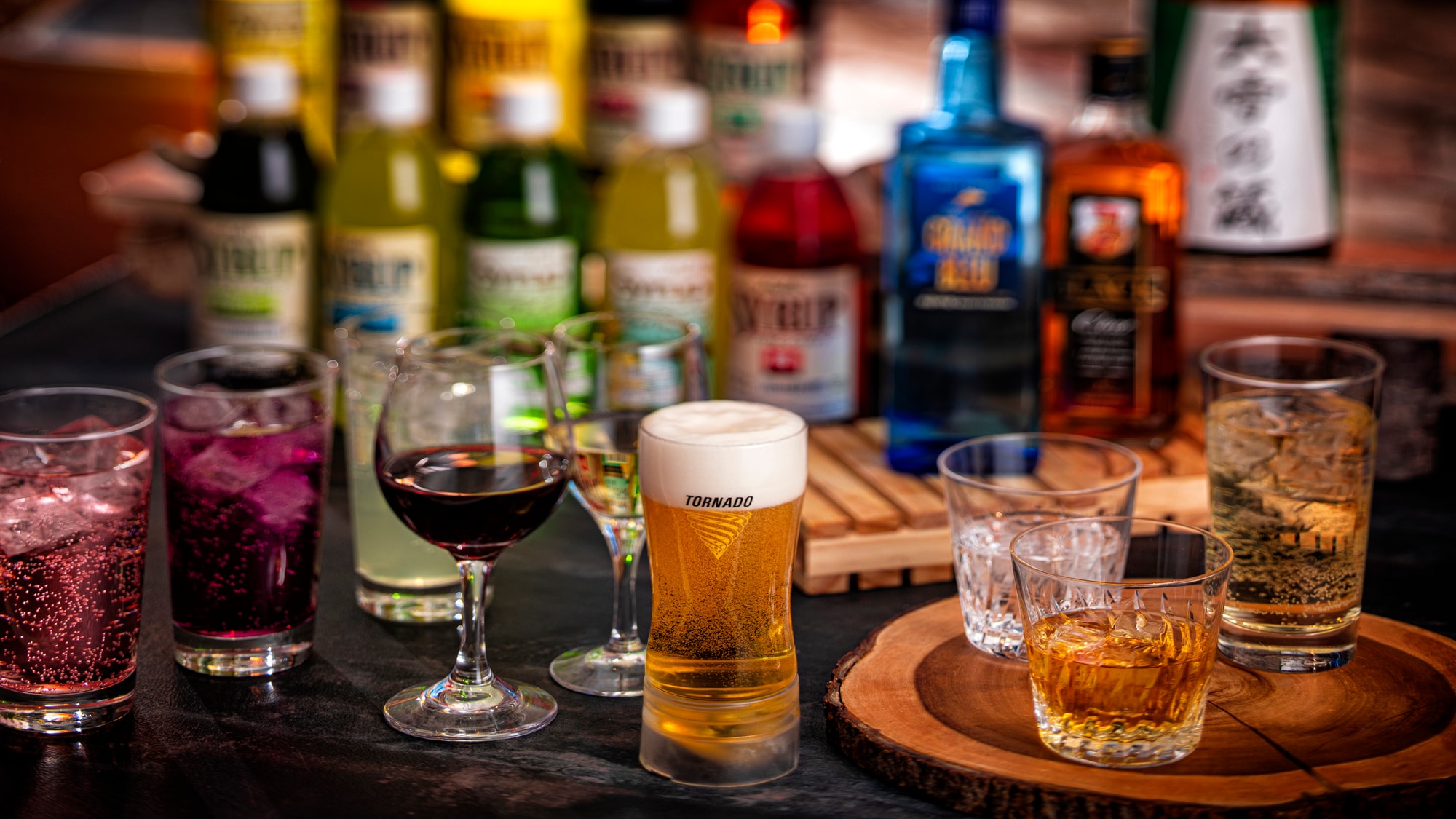 無限暢飲提供啤酒、酸酒、清酒等。* 圖片僅供參考。