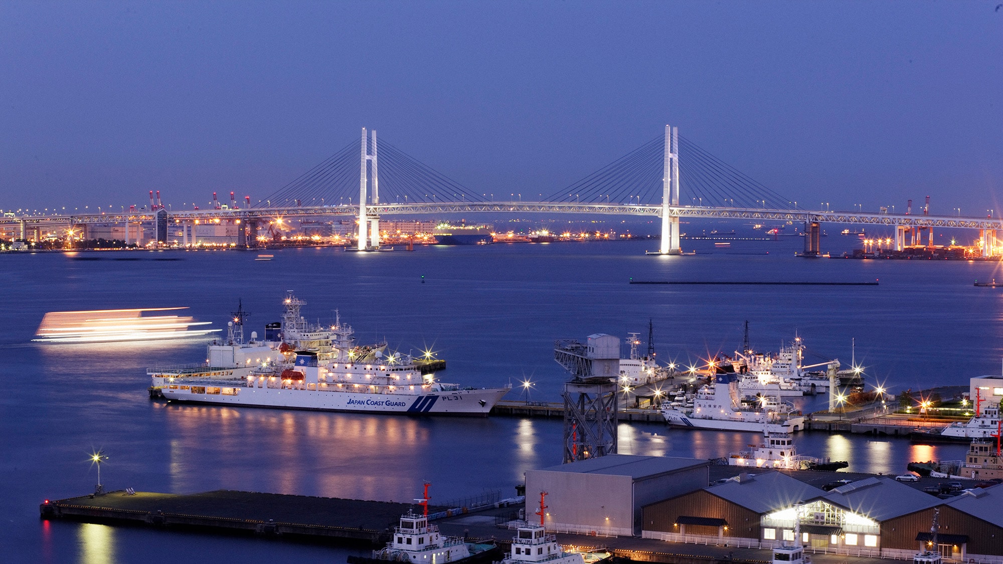 港口城市横滨独有的夜景