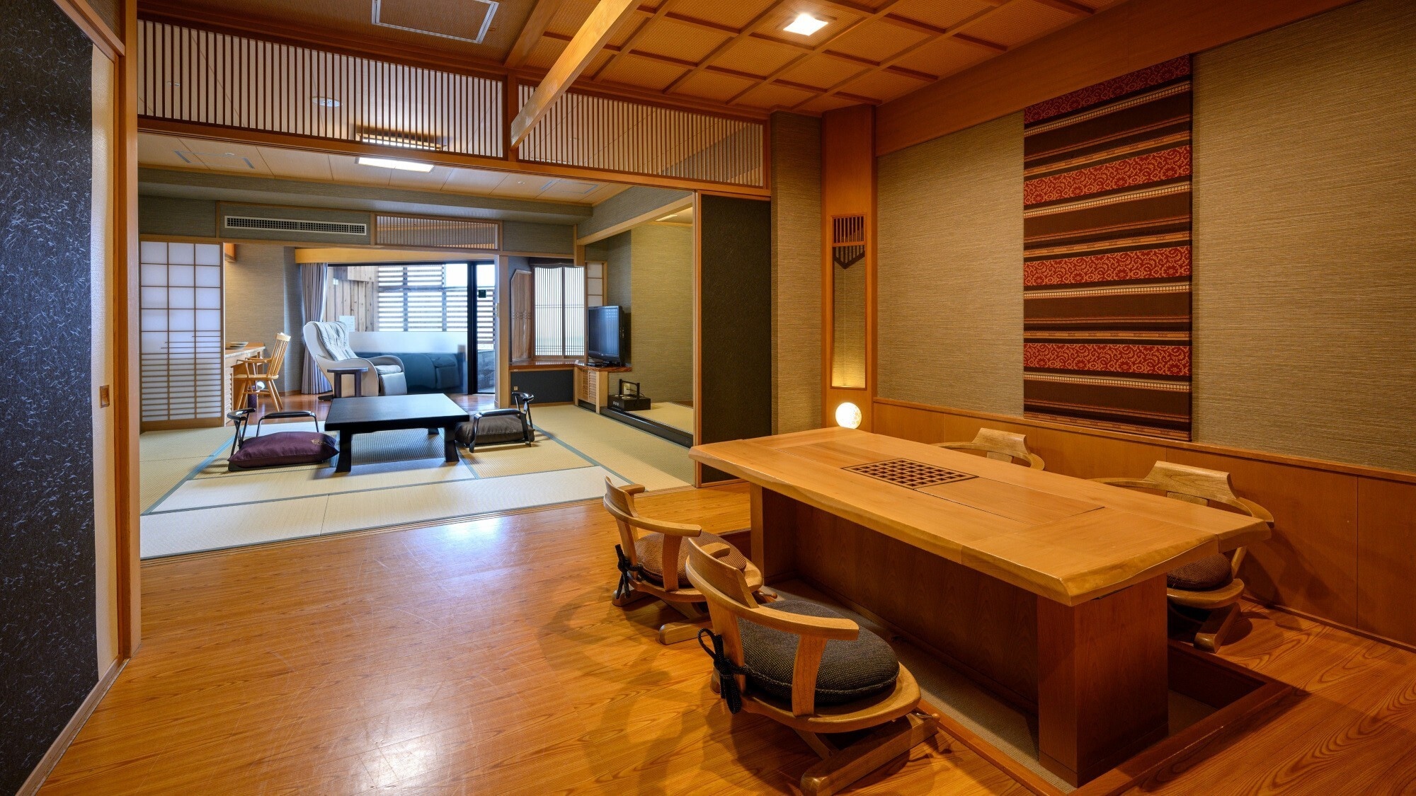 [Annex/Miyabi] 12 tatami Japanese-style room with open-air bath/Comfortable space with a calm atmosphere *Image for illustrative purposes only