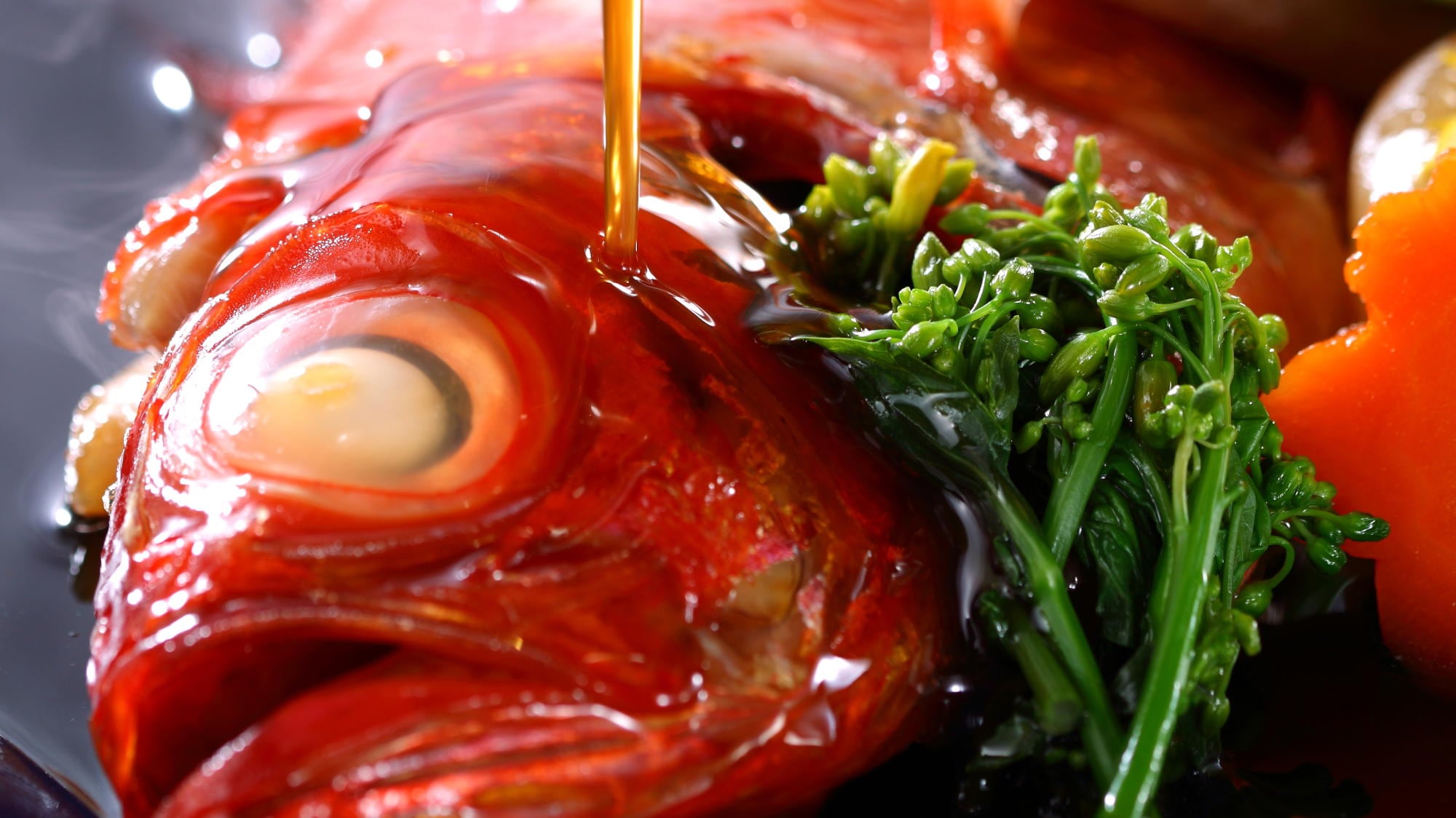 Simmered red snapper