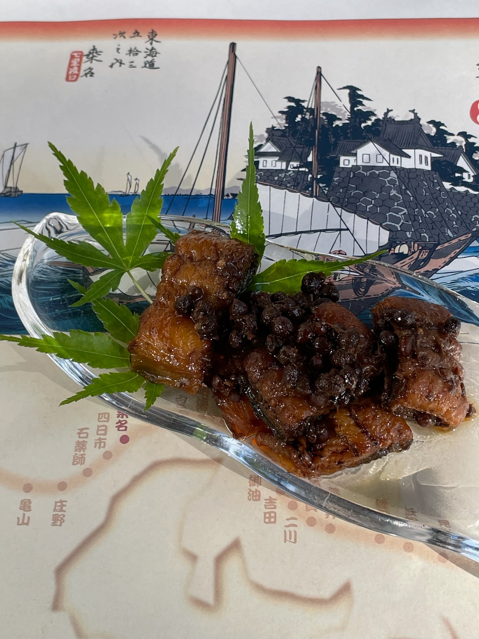 Eel simmered with Japanese pepper