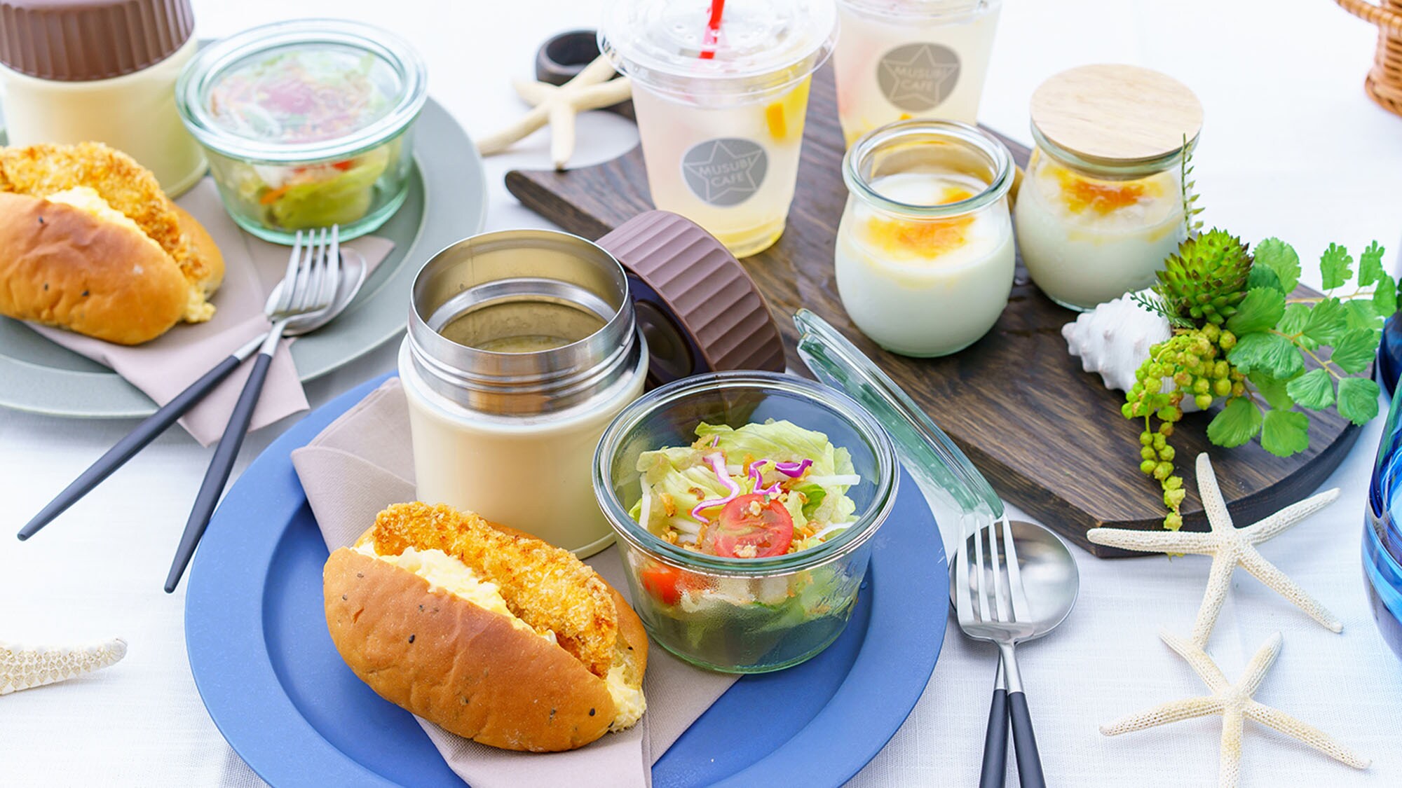 ・[ตัวอย่างอาหารเช้า] เซ็ตอาหารเช้าพร้อม "แซนวิชชาวประมง" พิเศษของโอชิมะจะถูกส่งถึงห้องพักของคุณ โปรดเพลิดเพลินไปช้าๆ