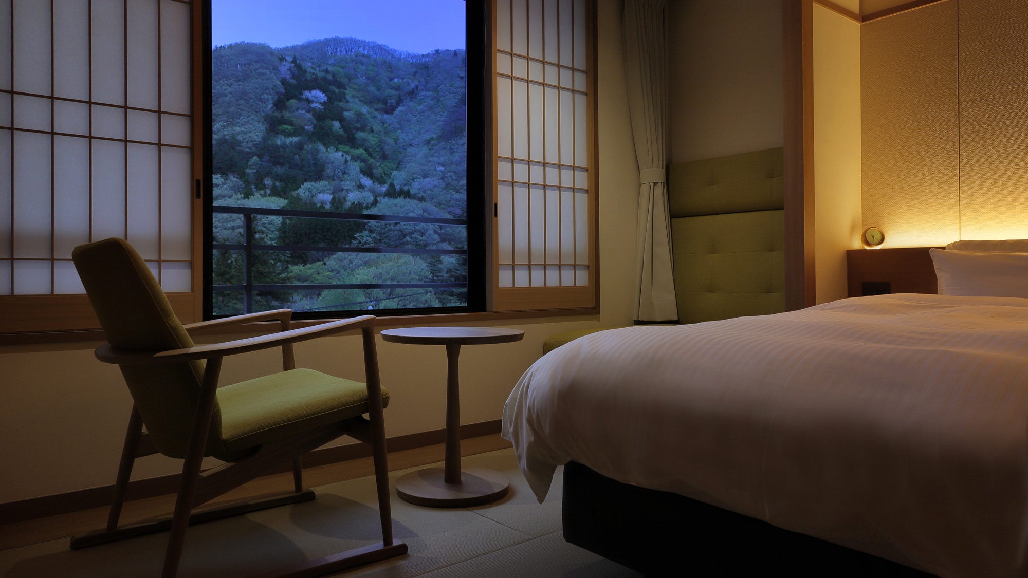 [New guest room] Example of a Japanese modern twin room