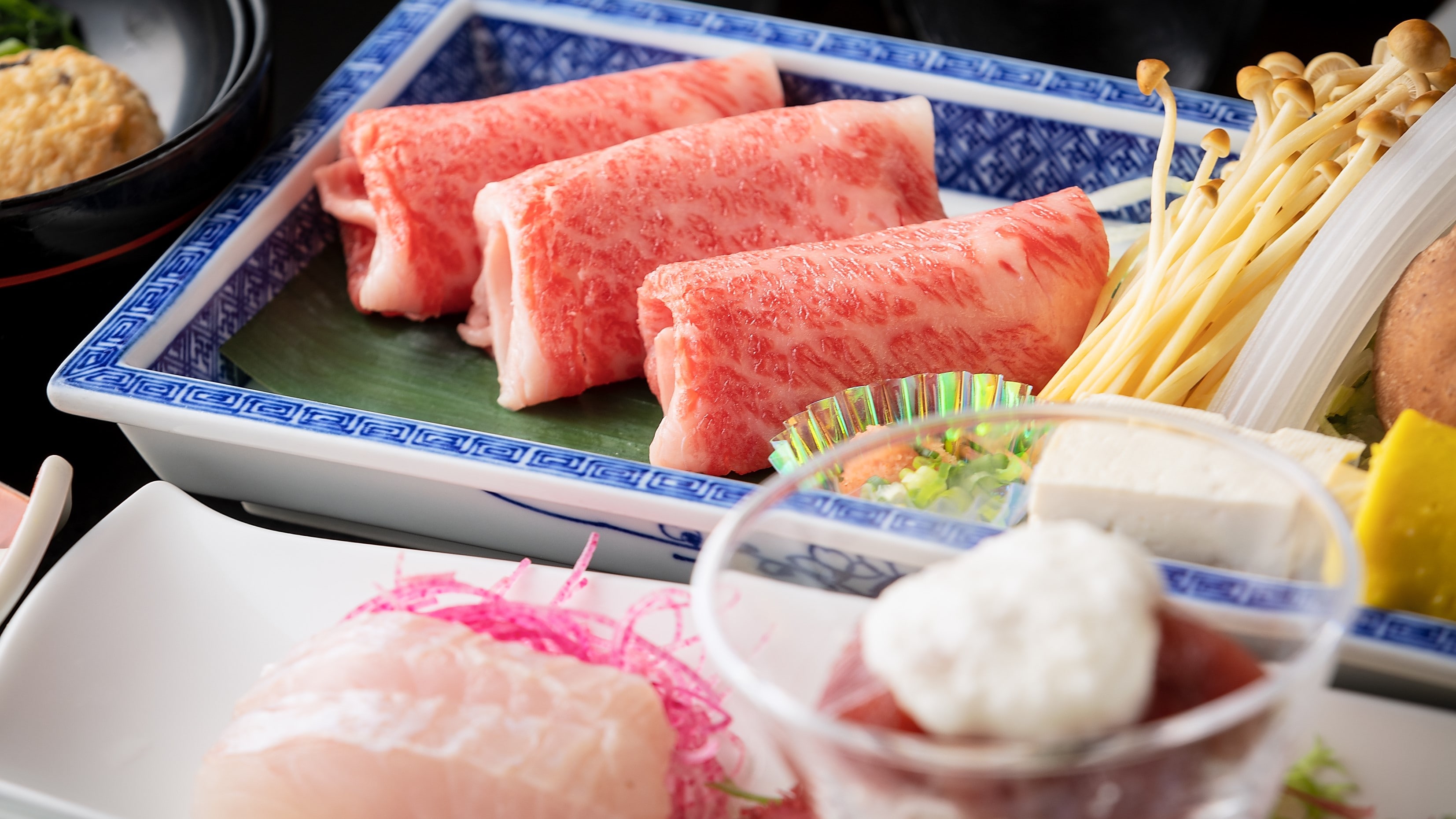 ตัวอย่างชาบูชาบูเนื้ออิวาเตะ