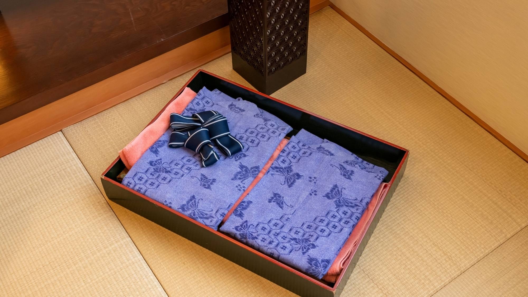 Yukata is available in the room