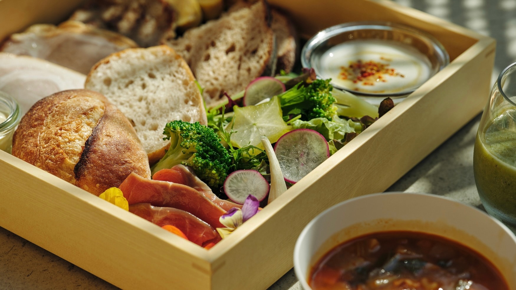 Breakfast: Homemade sandwiches