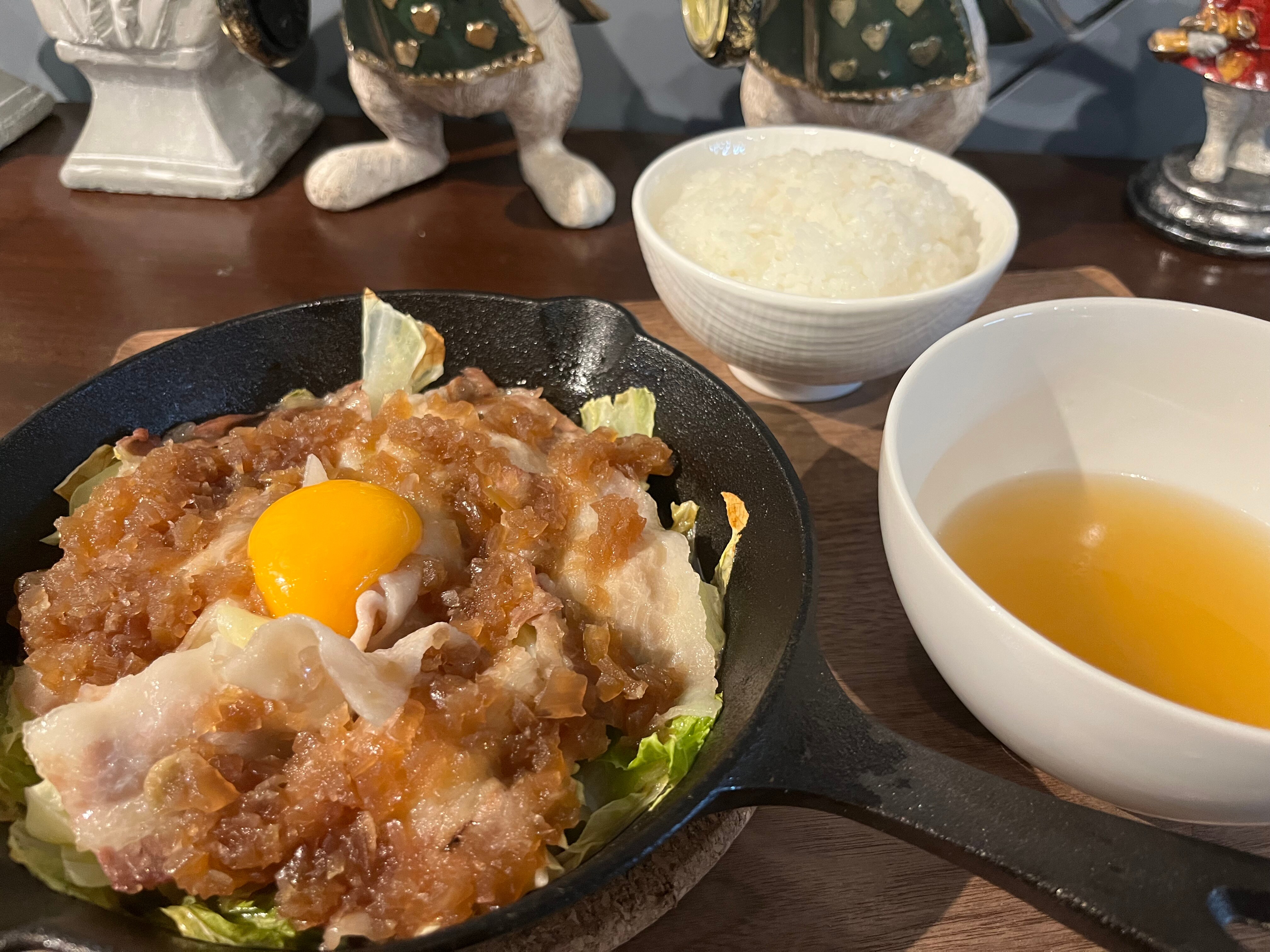 Dinner: Apoa pork teppanyaki set meal