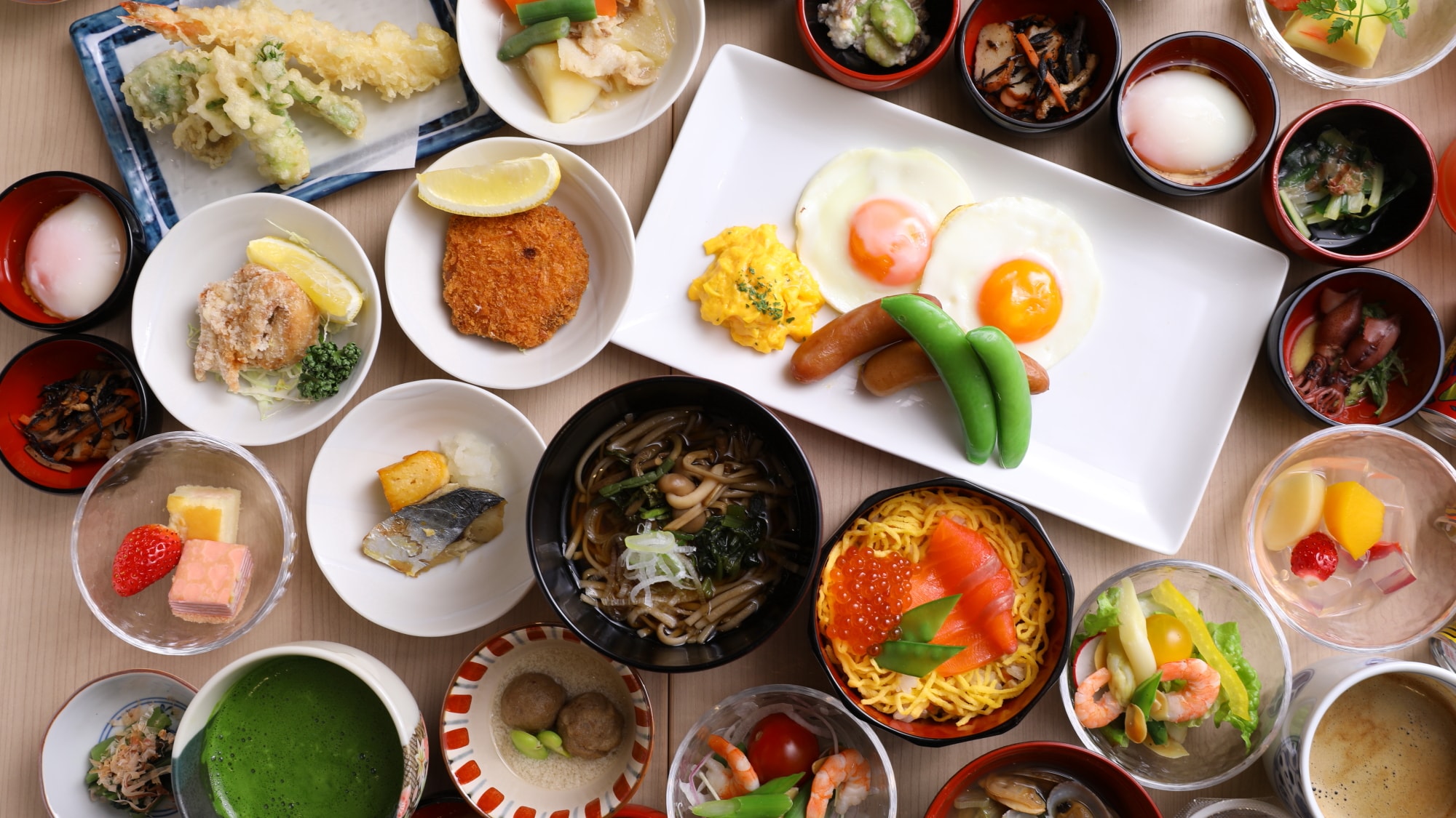 ■ [早餐] Ajimeguri Yokocho - 當地菜餚和豐富多彩的早餐 -