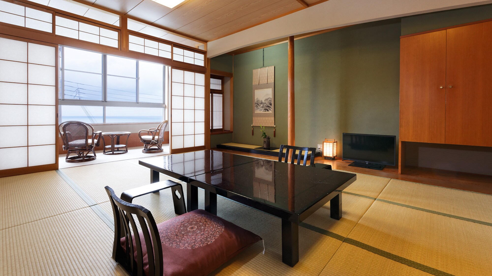 【바다 전망】일간 일본식 방(12 다다미)