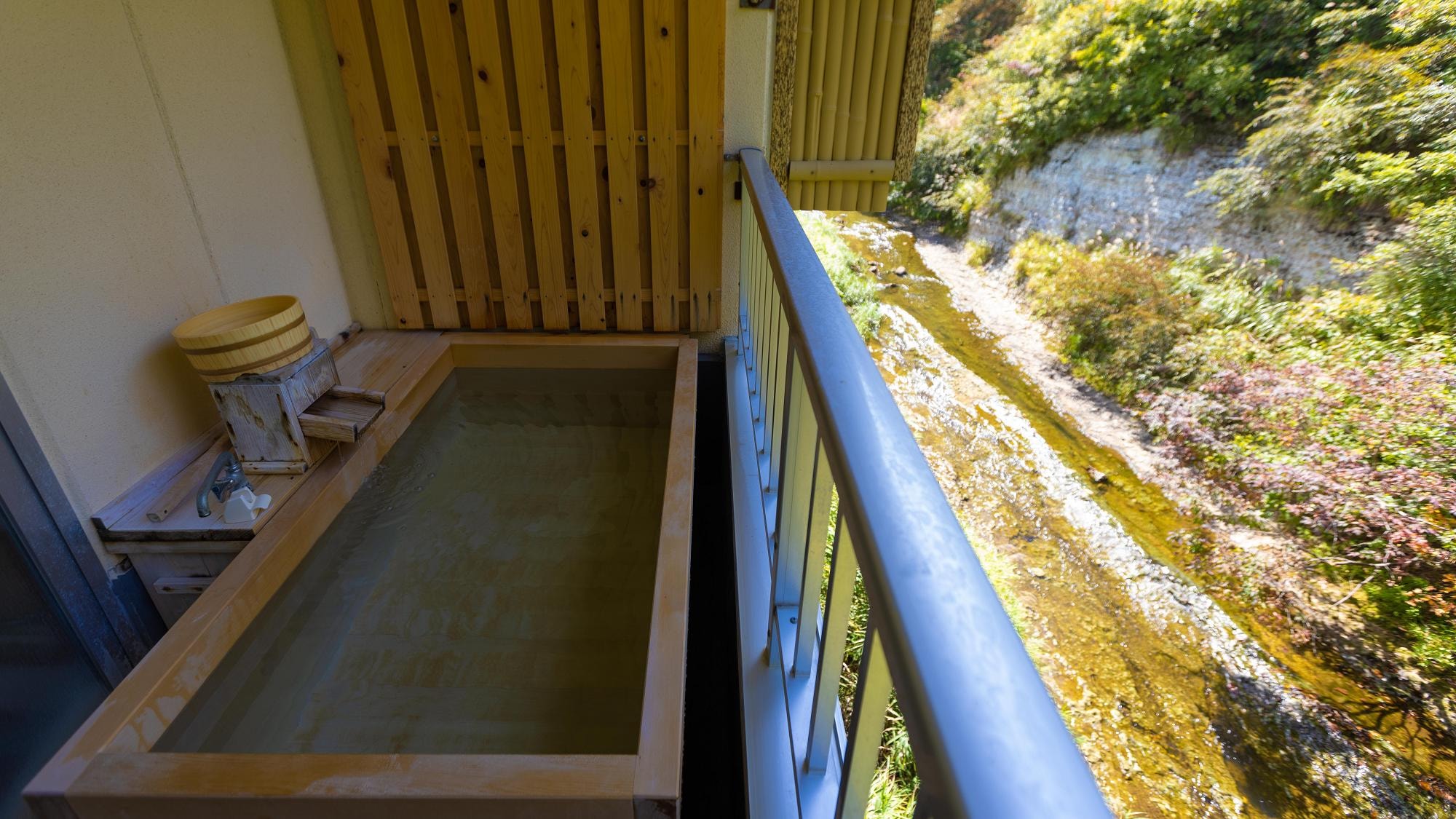 [Example of guest room] Guest room with open-air bath in the annex (double) & hellip; You can enjoy the hot springs that flow 100% from the source in your room.