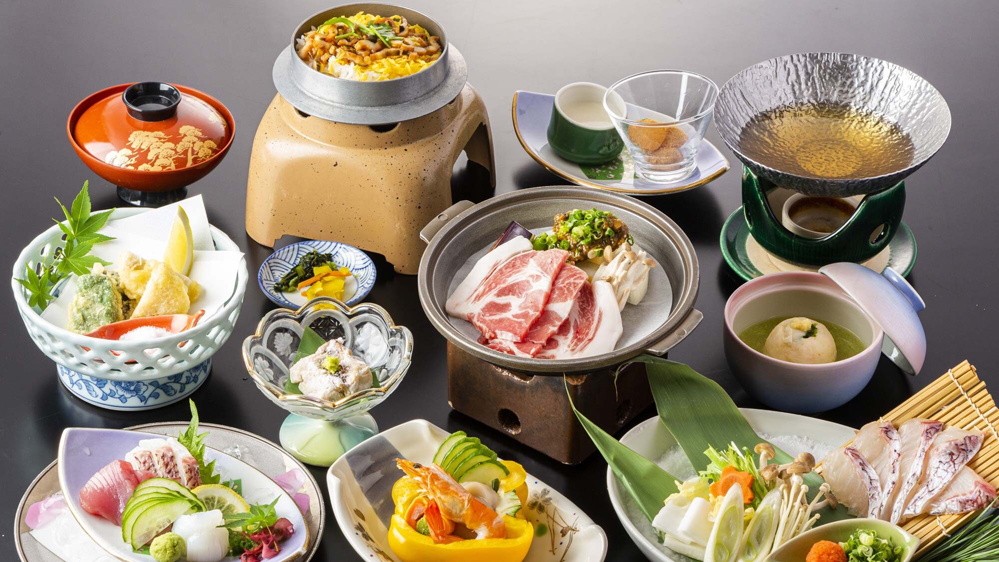[Seafood from San'in Hamada] Local fish shabu-shabu sea banquet course☆
