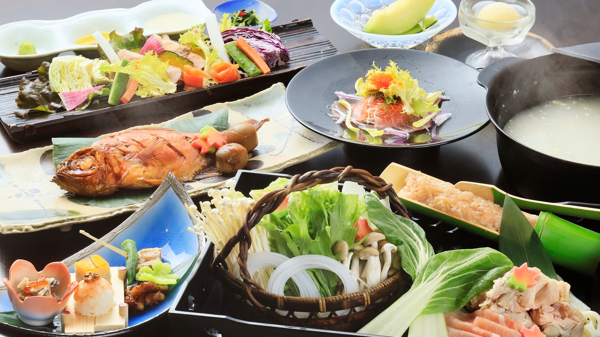 [基本套餐] 可以享用伊豆食材的引以為傲的標準套餐（範例）