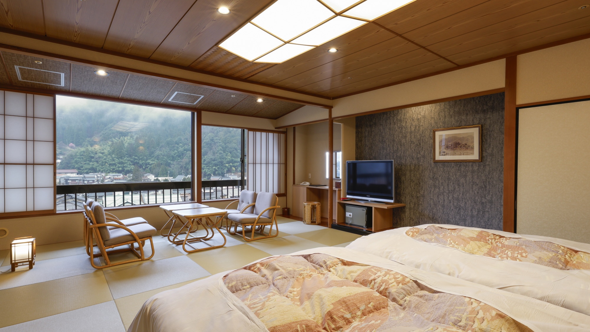 ■[Special room with semi-open-air bath: Kuretake] Main guest room