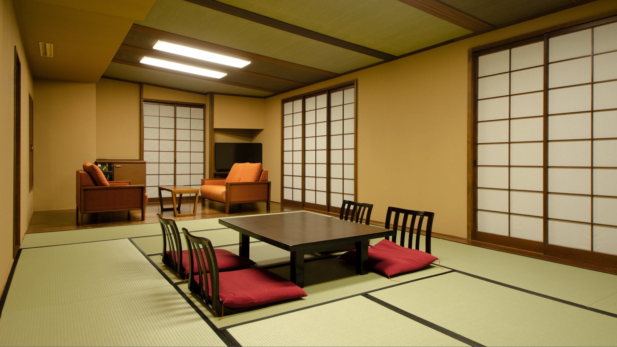 Kamar bergaya Jepang <14 tikar tatami + ruang tamu> [tanpa bathtub, dengan shower] (sisi gunung Myoko) 1