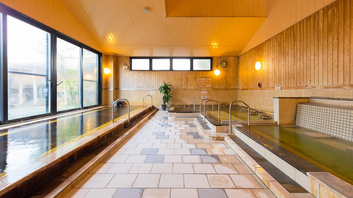 View of the indoor bath