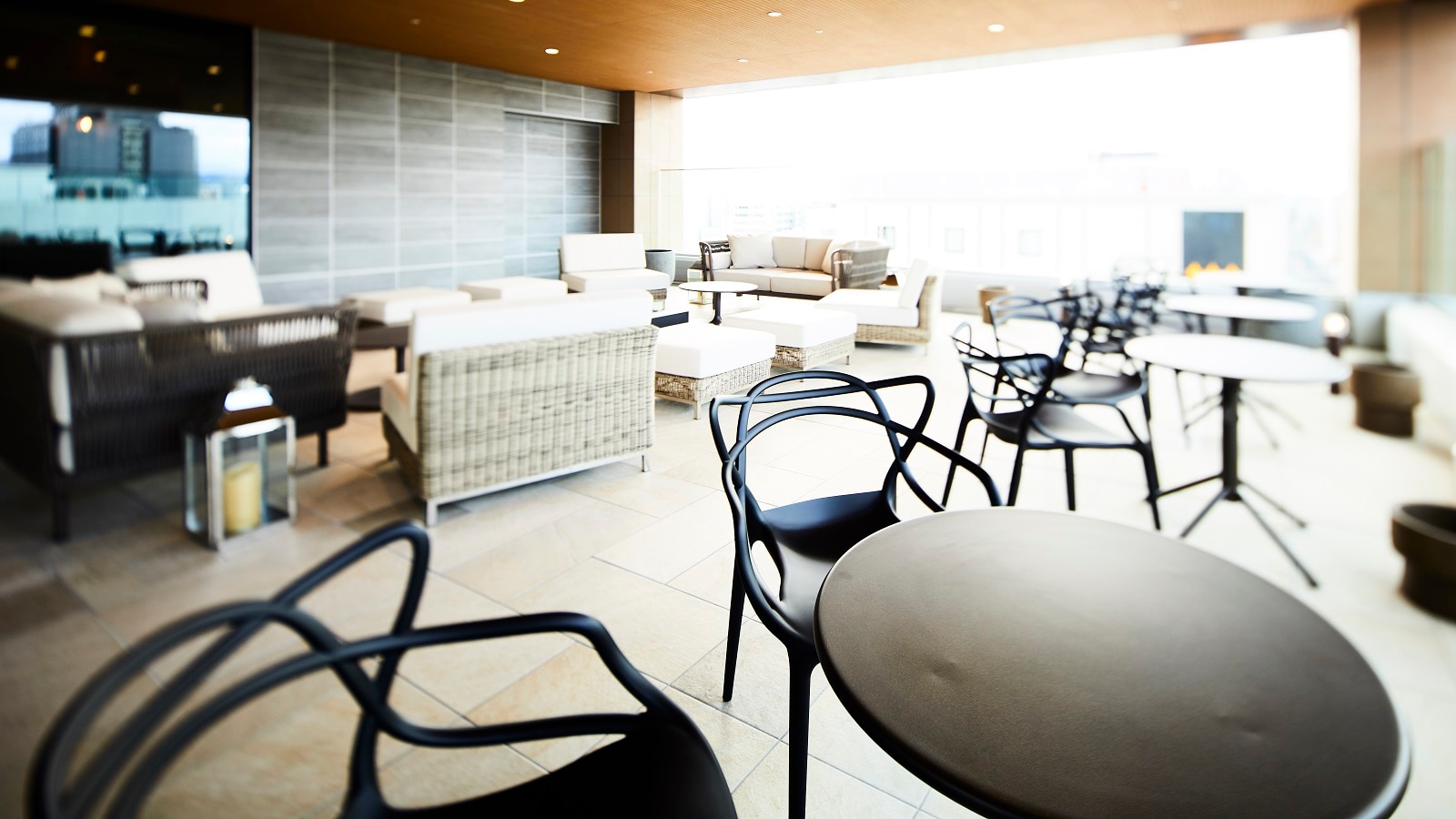Hotel top floor/terrace